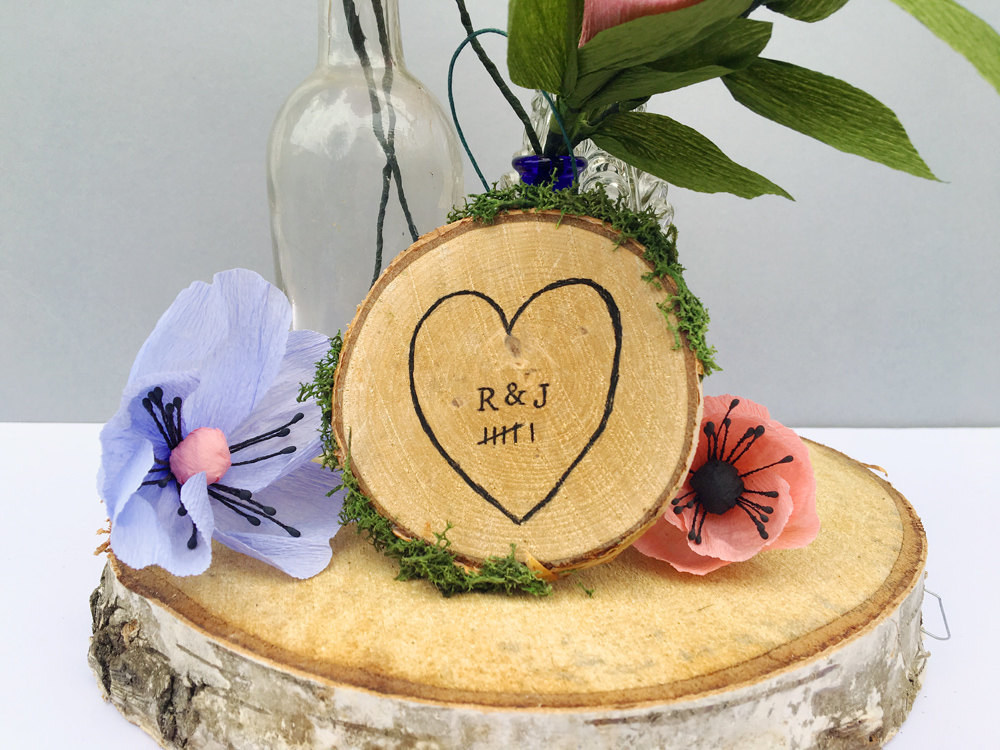 wooden anniversary plaque