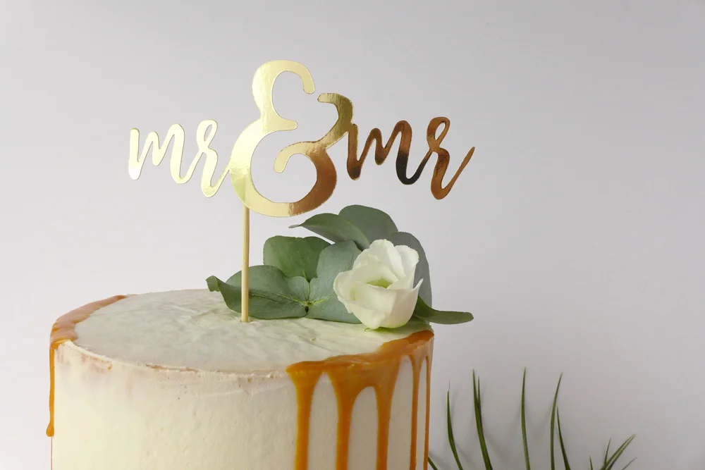 rustic wedding cake topper