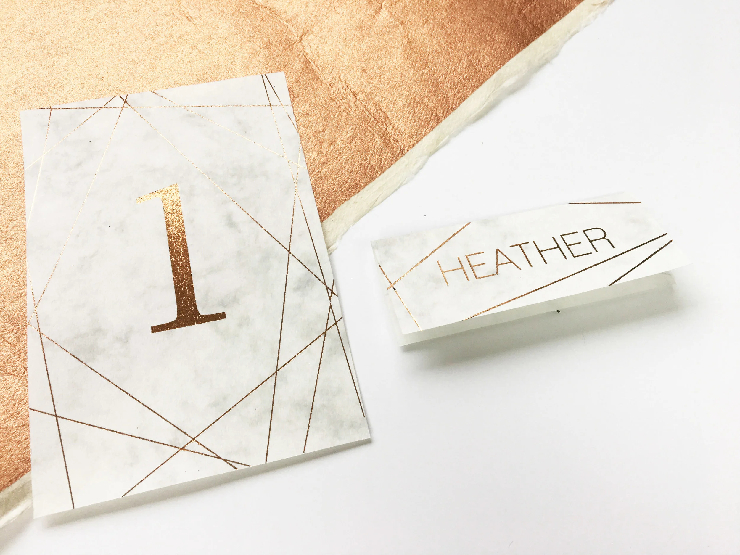 industrial wedding stationery