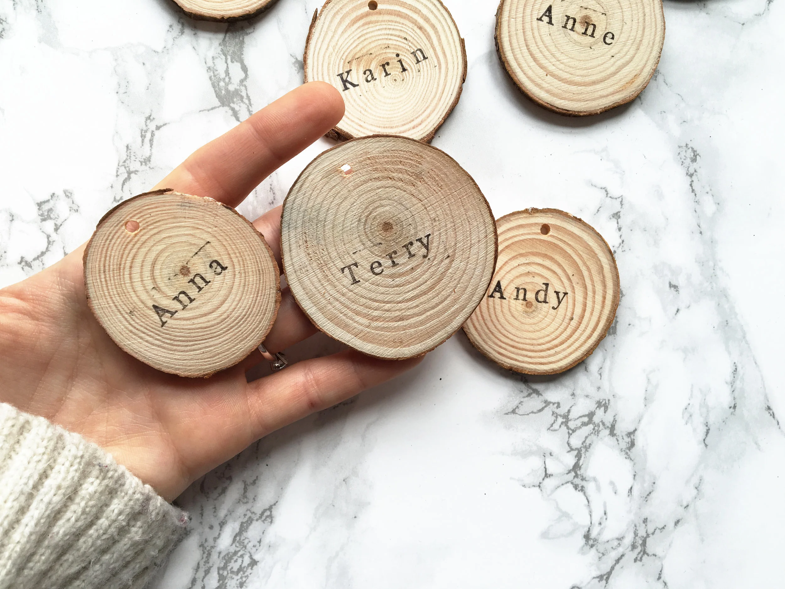rustic wedding place settings