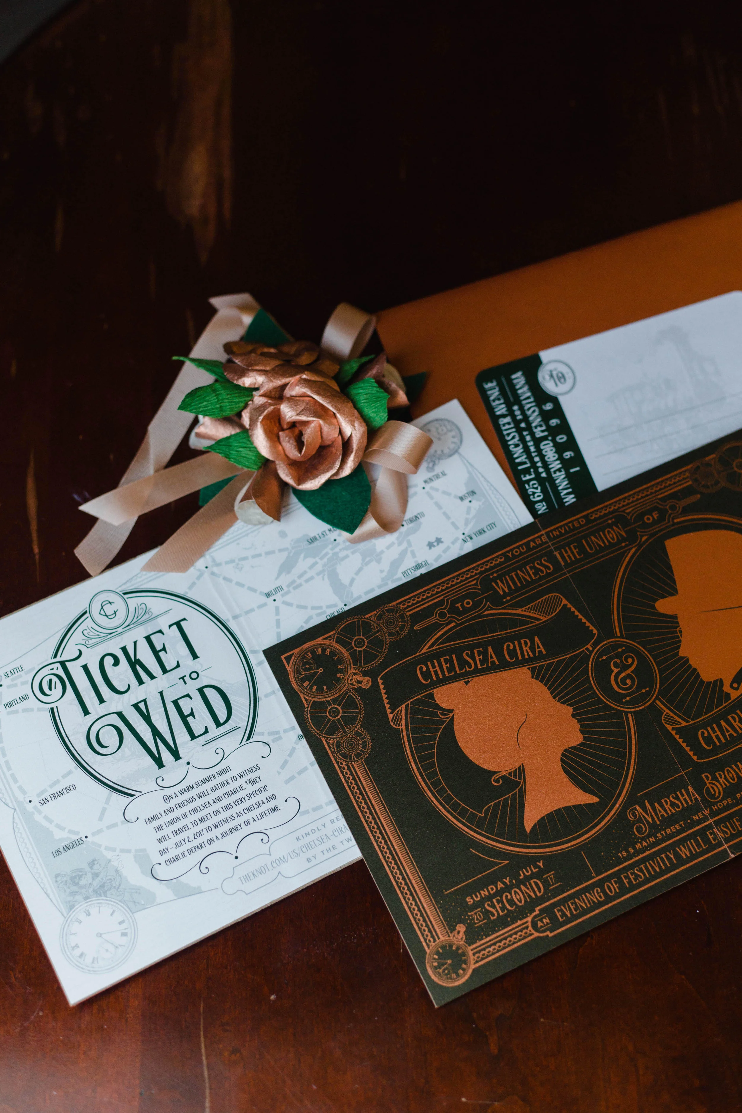 papercraft floral corsage