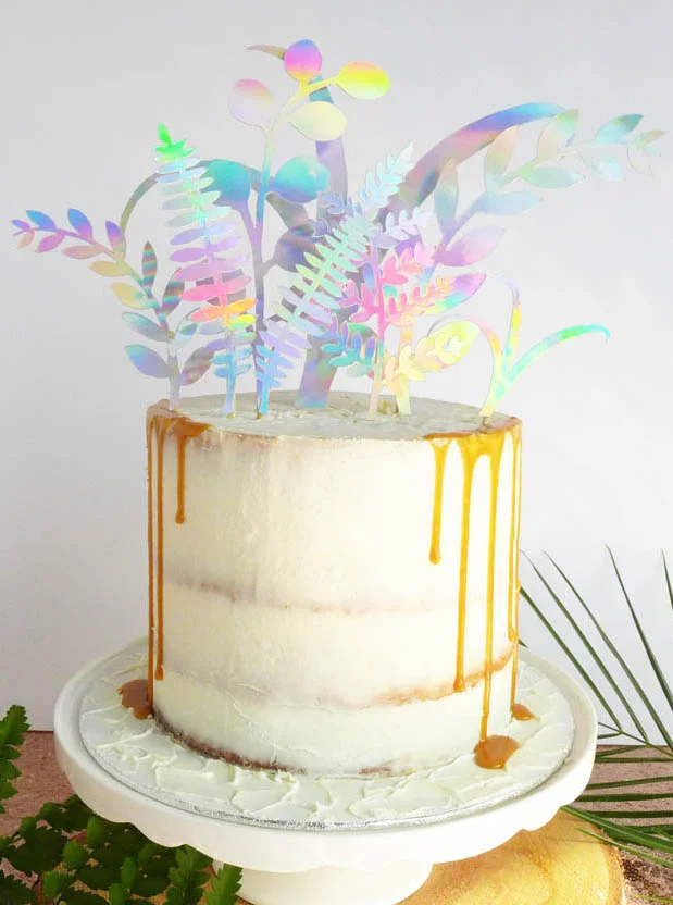 greenery cake topper