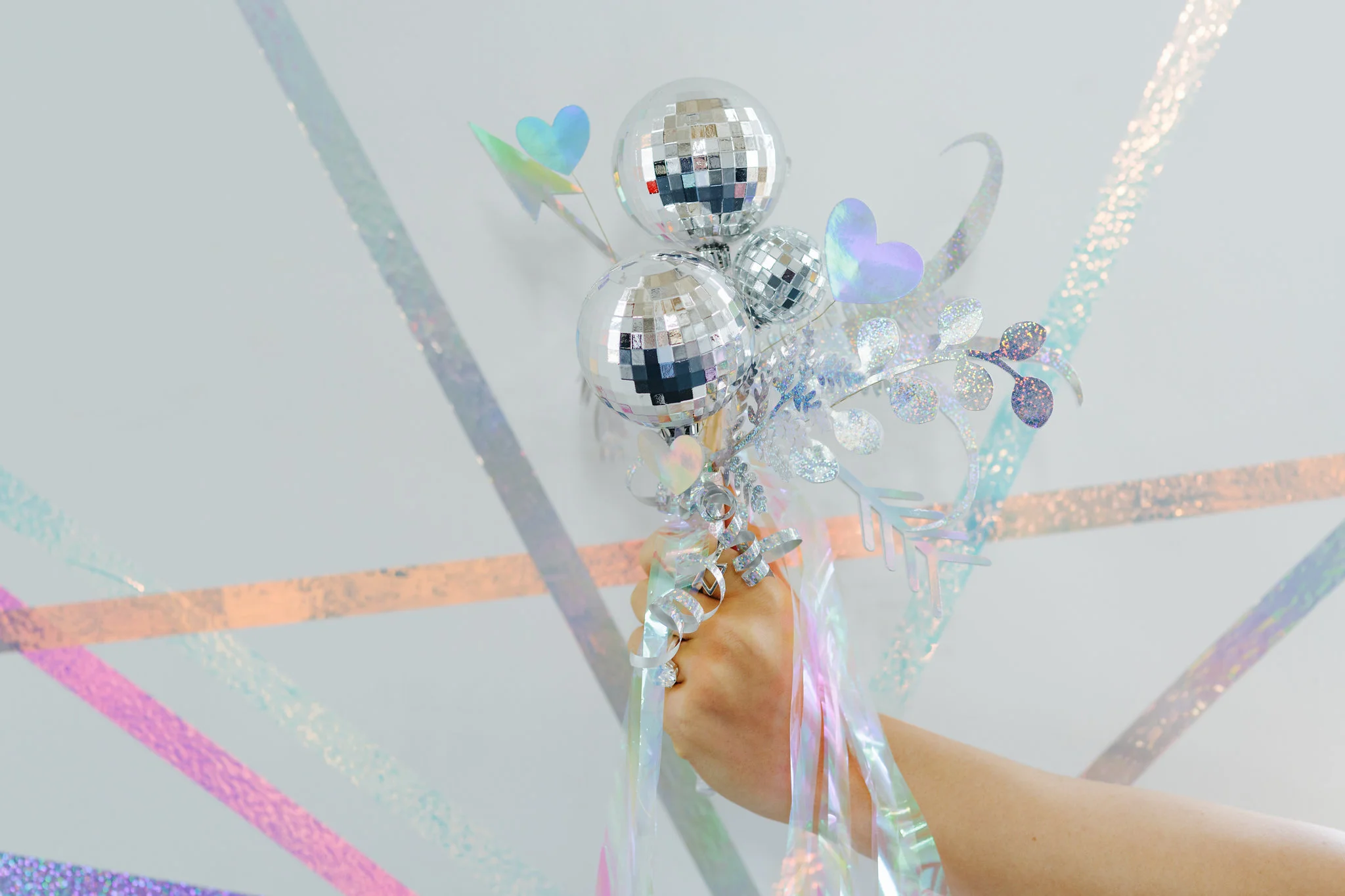 iridescent wedding flowers