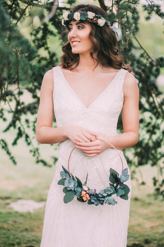 non traditional bridesmaid bouquets