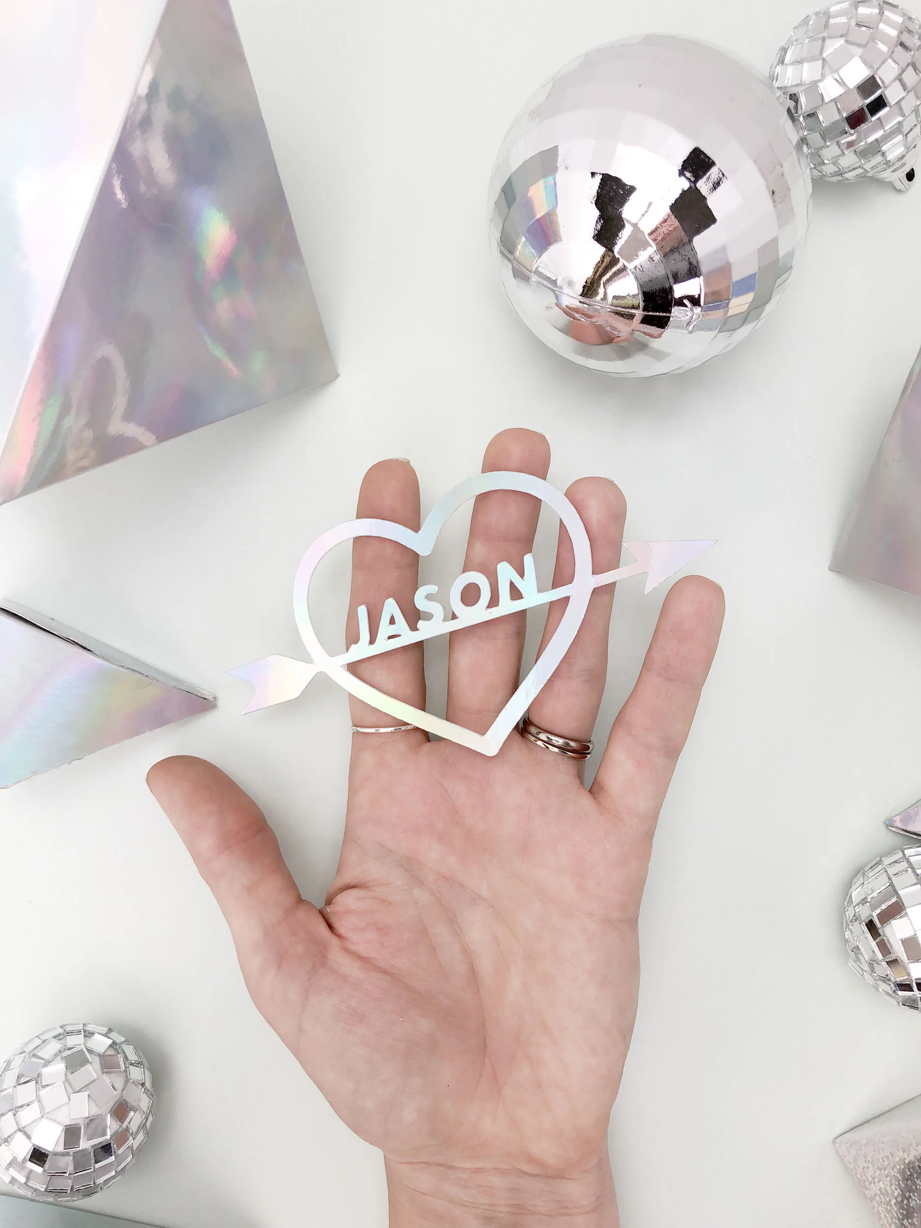 holographic place cards