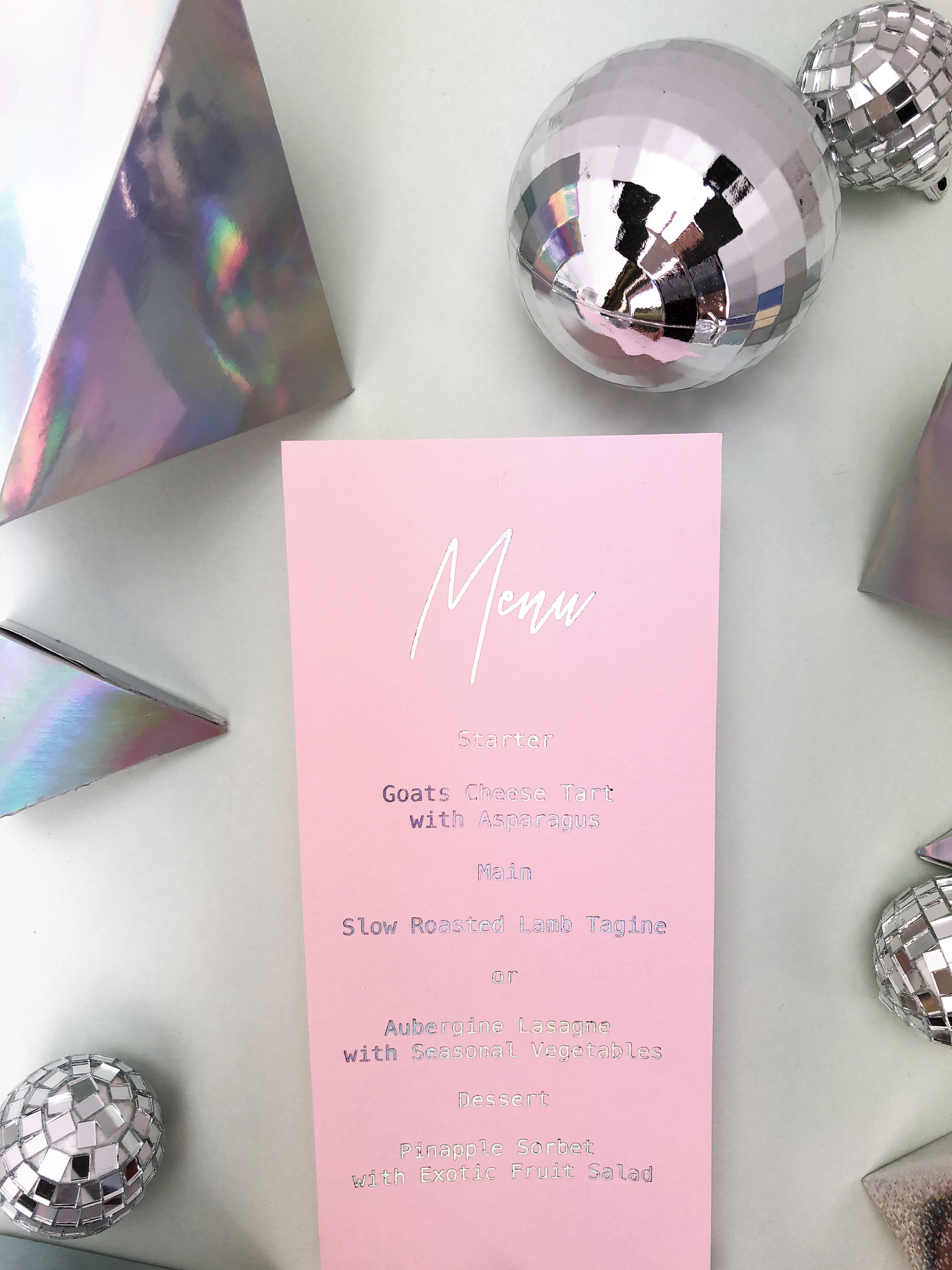 Holographic Menu