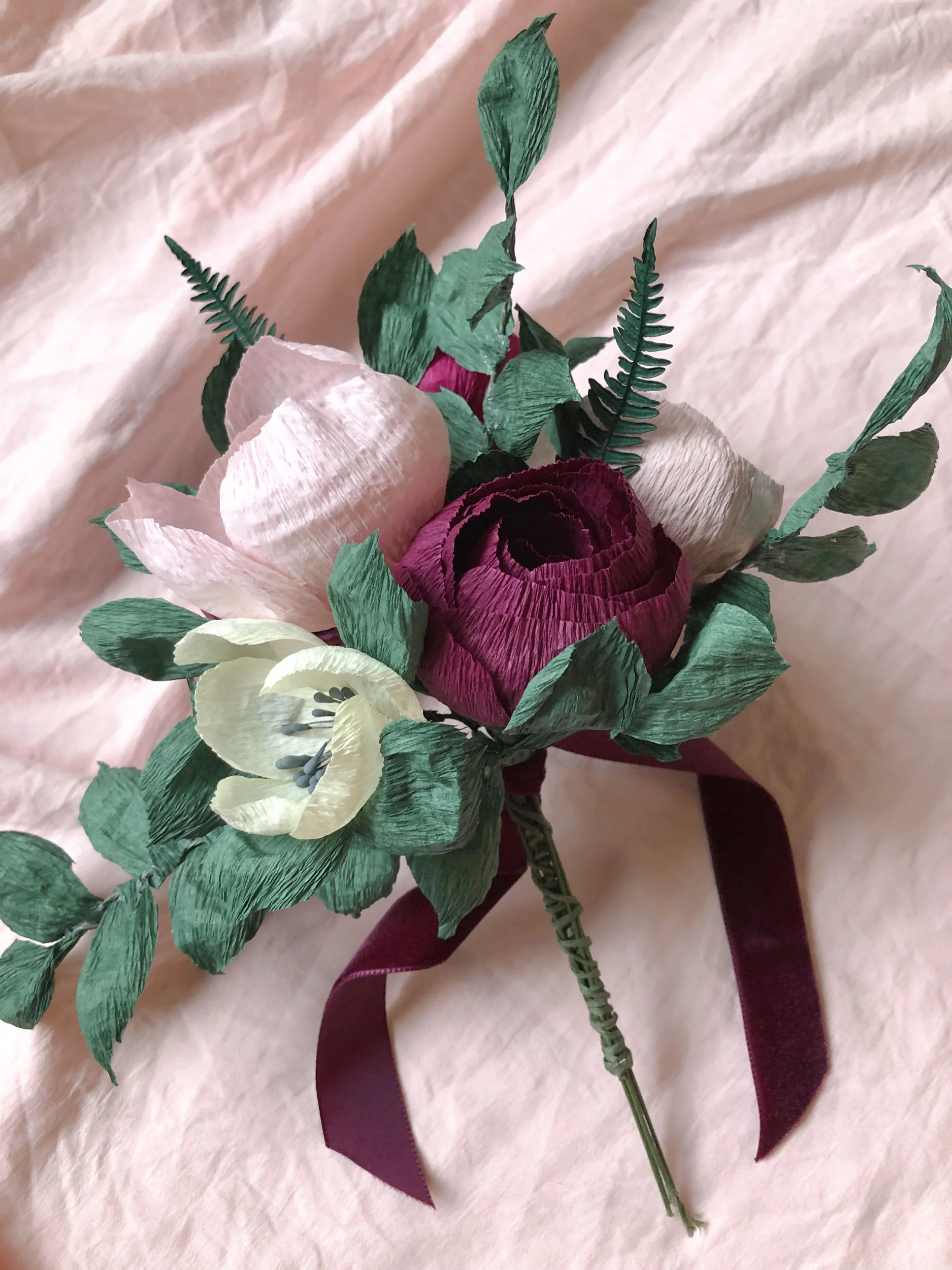 custom paper wedding flowers
