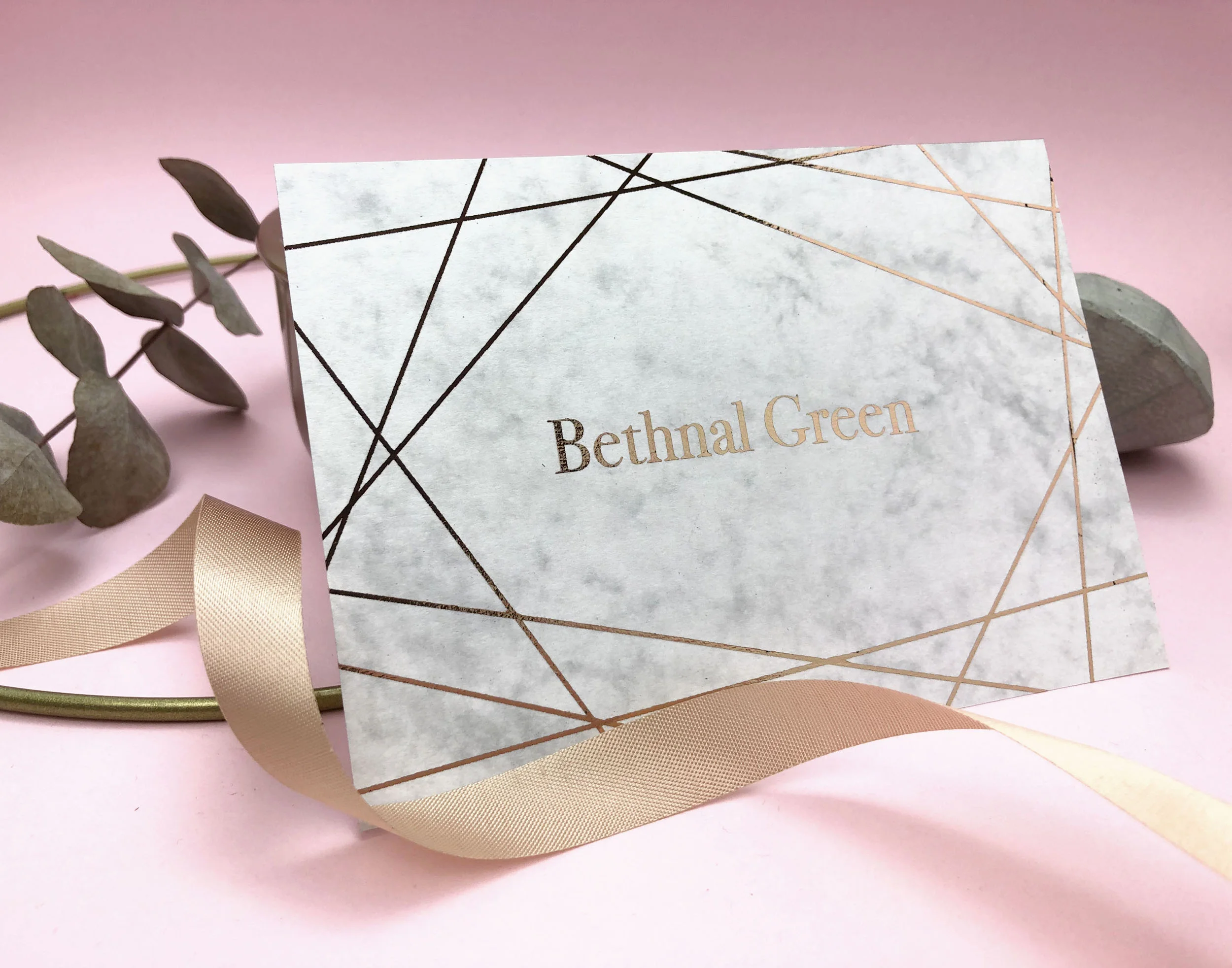 industrial wedding stationery