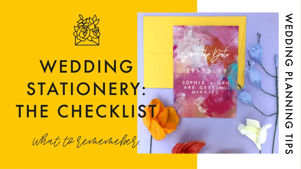 The Ultimate Wedding Stationery Checklist Rachel Emma Studio