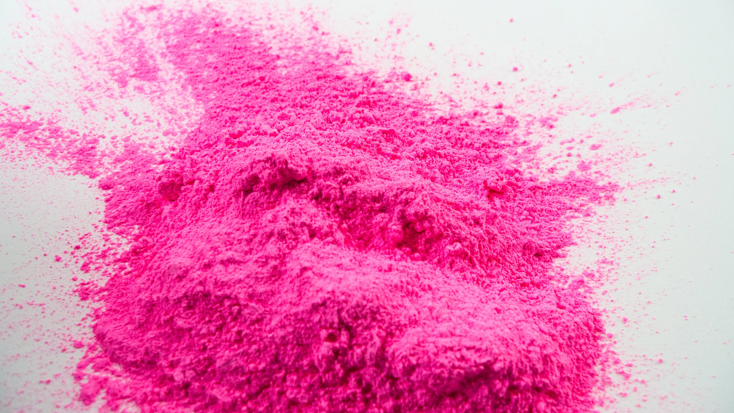 Stuart Semple’s PINK pigment is thought to be the “pinkest pink.” Image credit: Stuart Semple reprinted with permission.