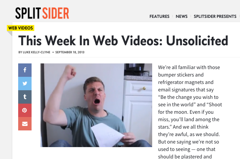Splitsider - This Week In Web Videos
