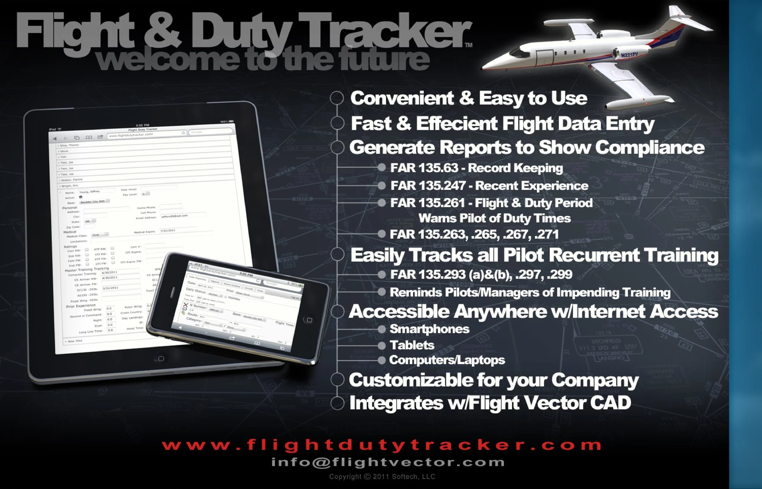 Flight Duty Tracker Features FV Flight Operations