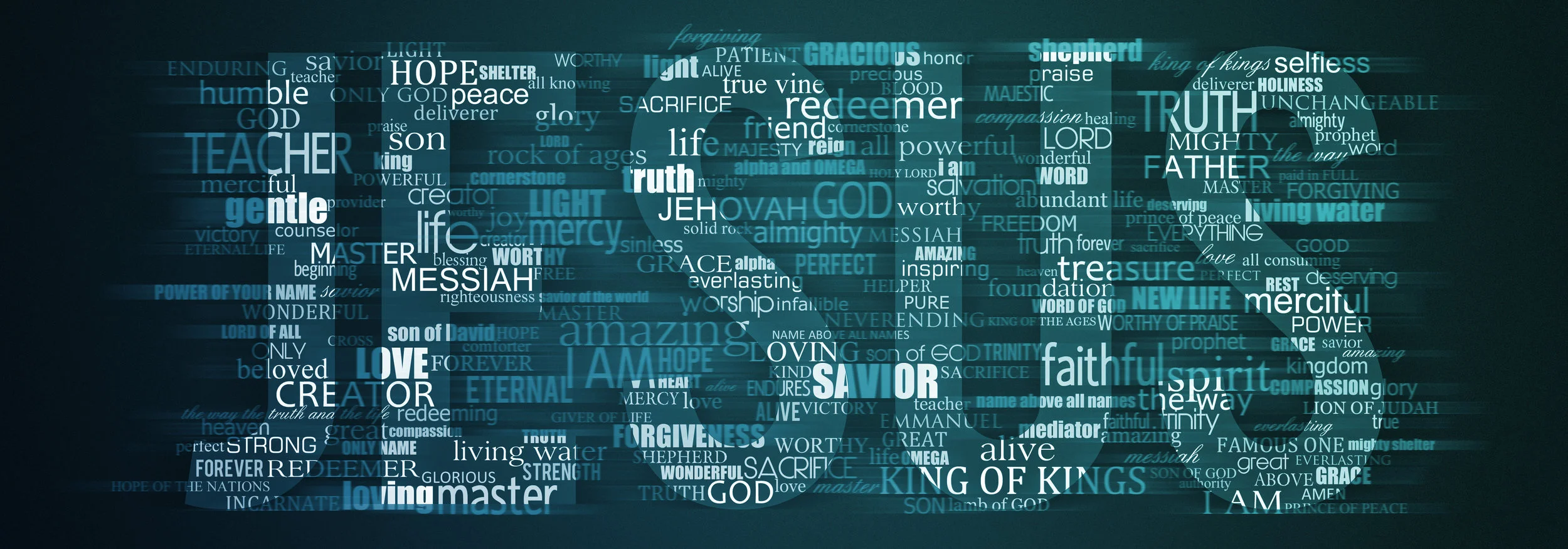 Jesus word art