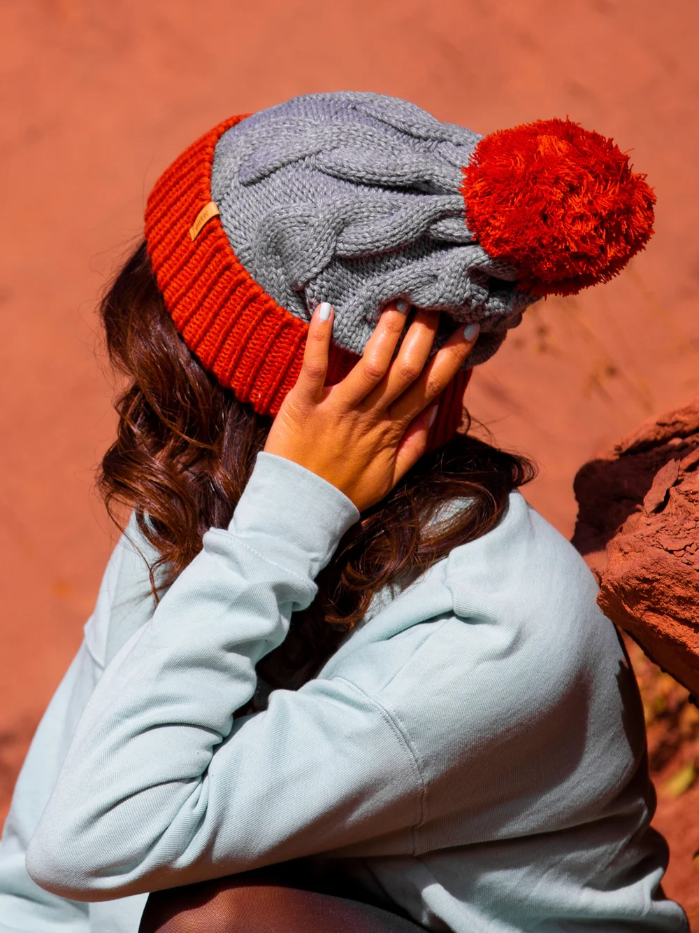 Katia Cable Pom Beanie | Wanderlost — ELLA BLY display picture 2