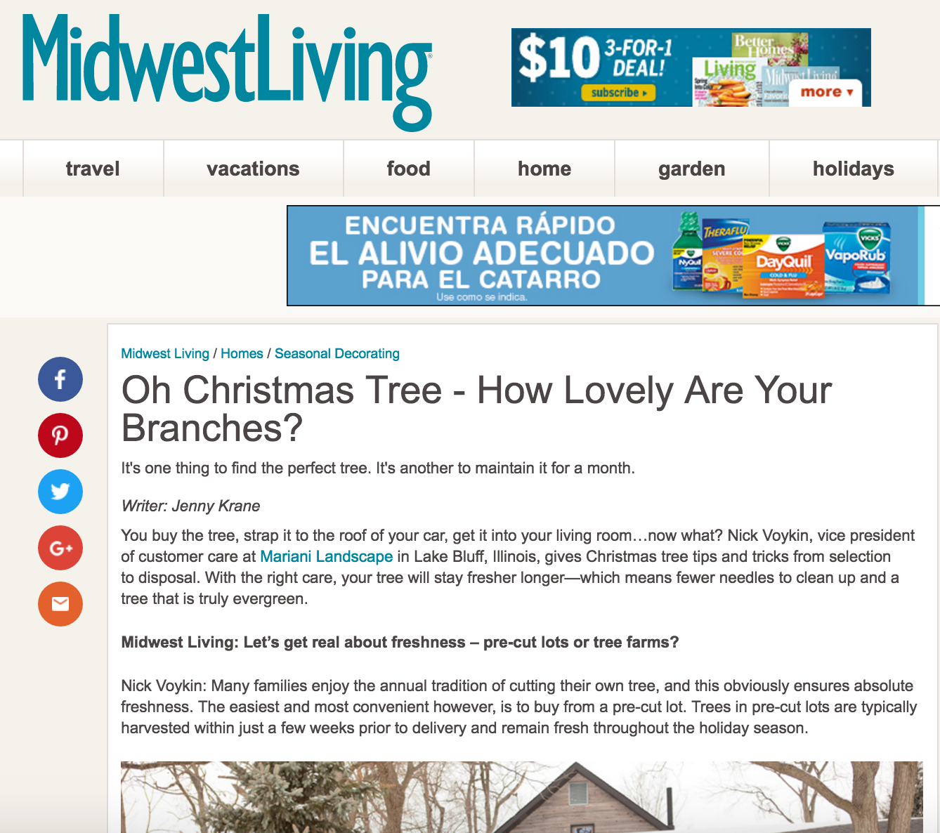 Mariani Landscape on Midwest Living