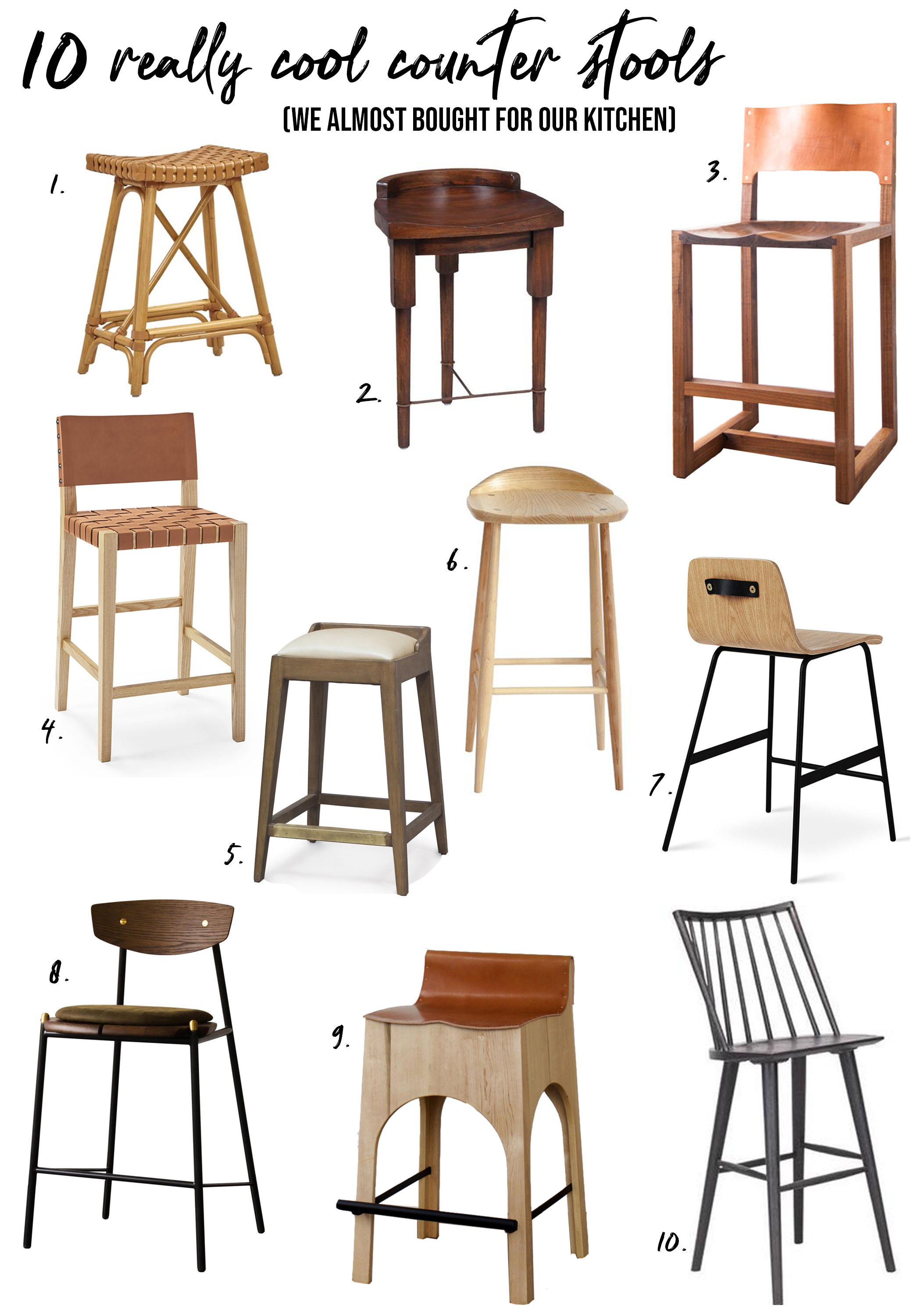 10 really cool counter stools we almost bought for our
