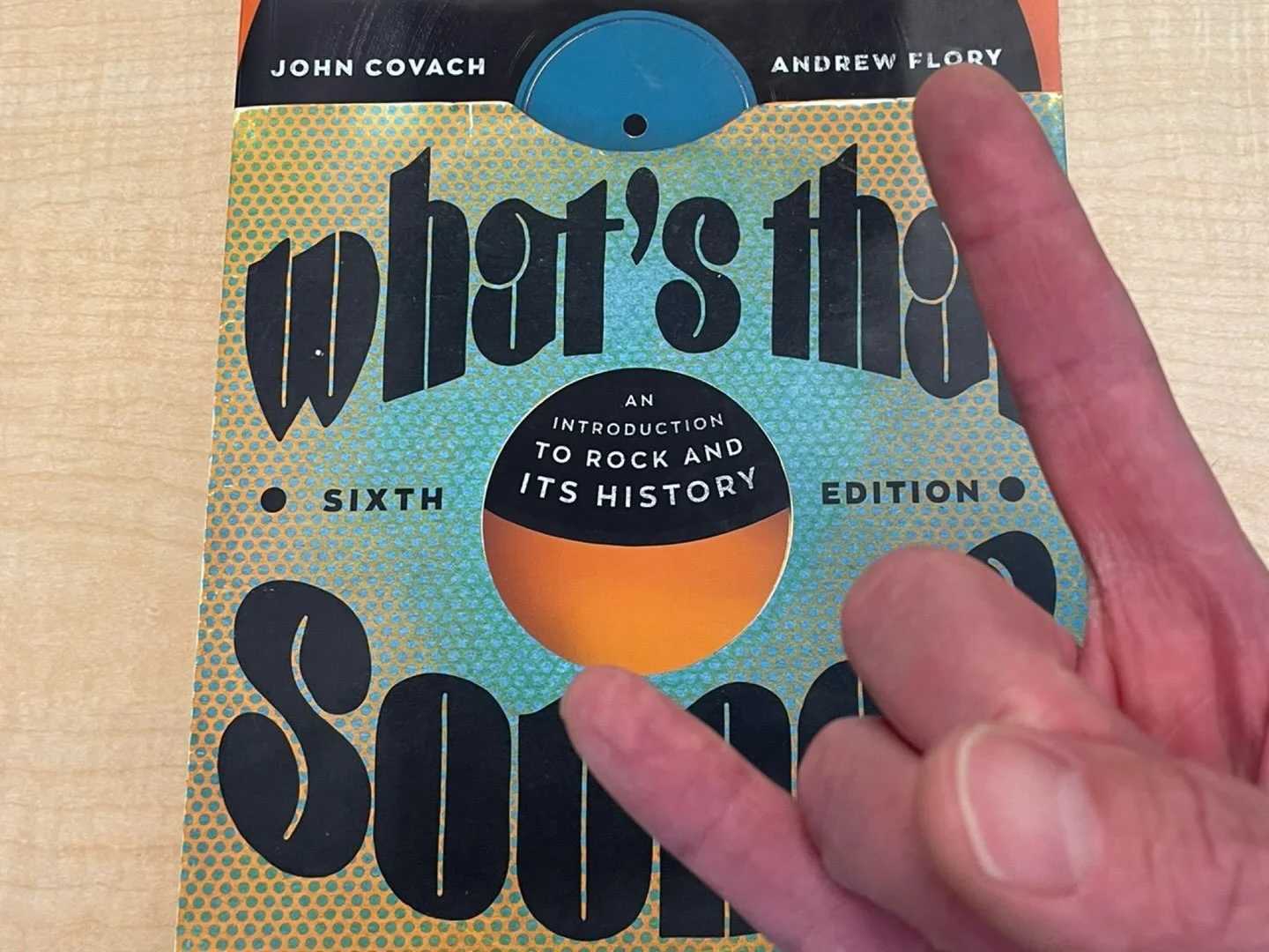 Got the dad catchphrase &ldquo;you guys ready to rock and roll?&rdquo; out of the way the first day of class. This text is taking us from before rock and roll was coined up through the 2010s. The semester is gonna rock 🤘
