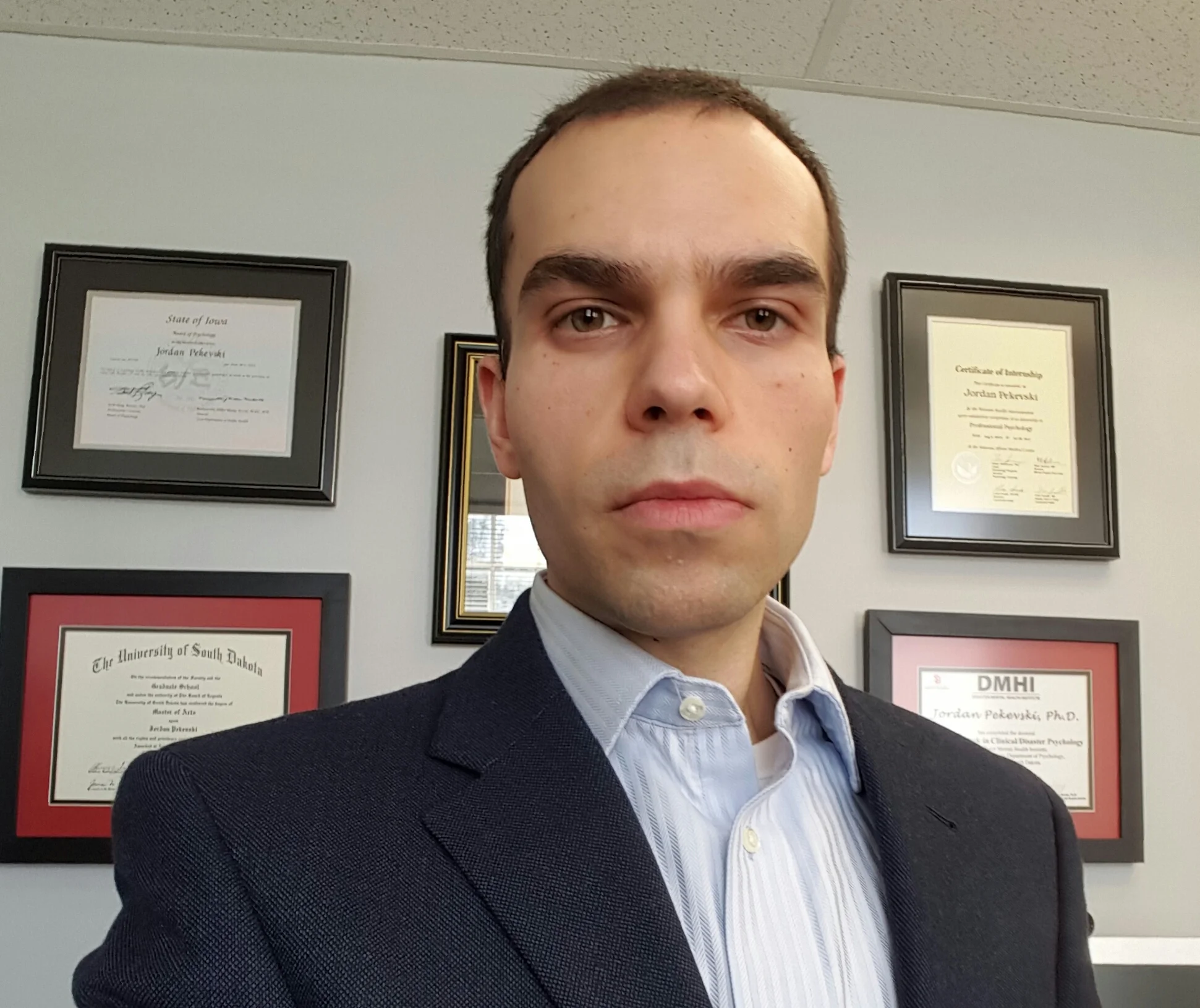 Jordan Pekevski, Ph.D. Cincinnati VA Medical Center (Cincinnati, OH), 2010-2011. Now at Central Texas VA Medical Center, Temple, TX