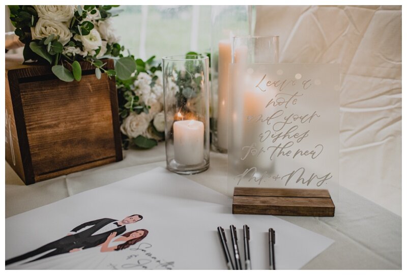 Calligraphy Wedding Guest Book Sign