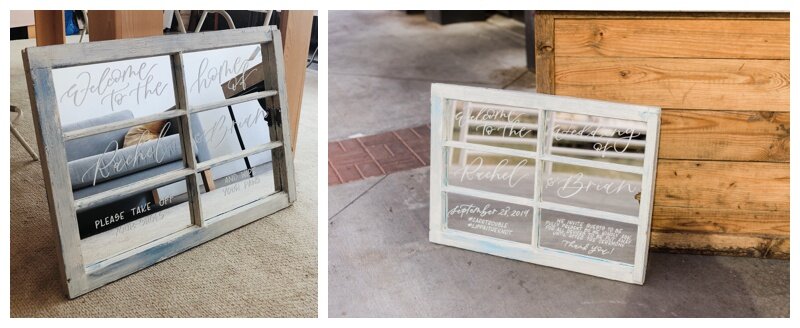 Wedding Welcome Sign Repurposed