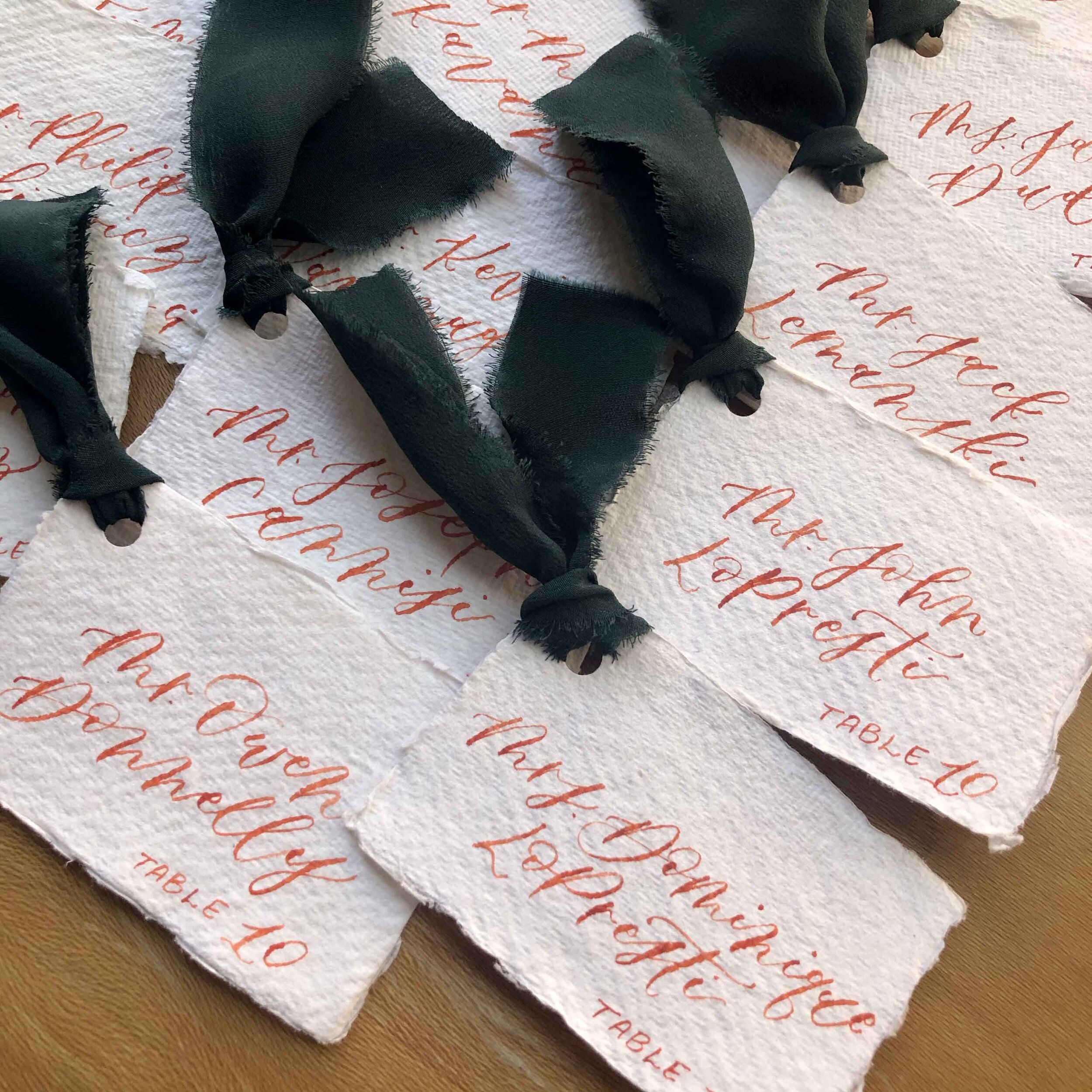 Seating Chart Vs Escort Cards Vs Place Cards Hoboken New Jersey Wedding Calligraphy