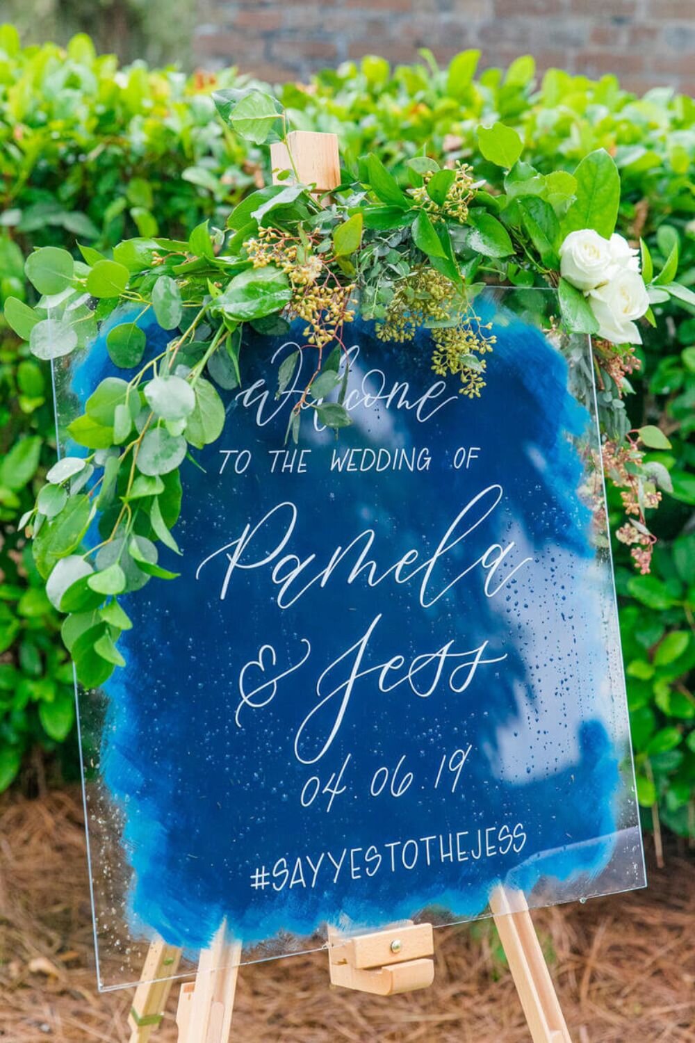 Bright Chalkboard Style Thank You Personalised Wedding Sign