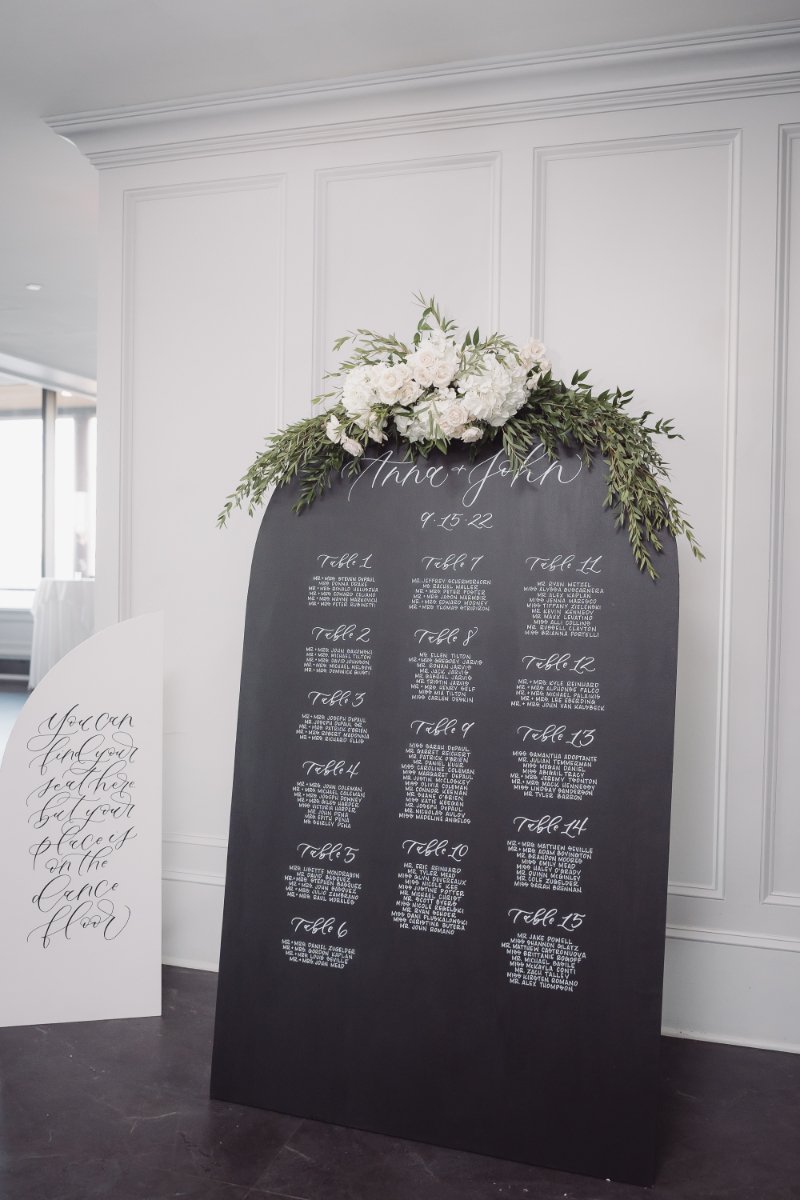 How to choose the perfect seating chart display for your wedding