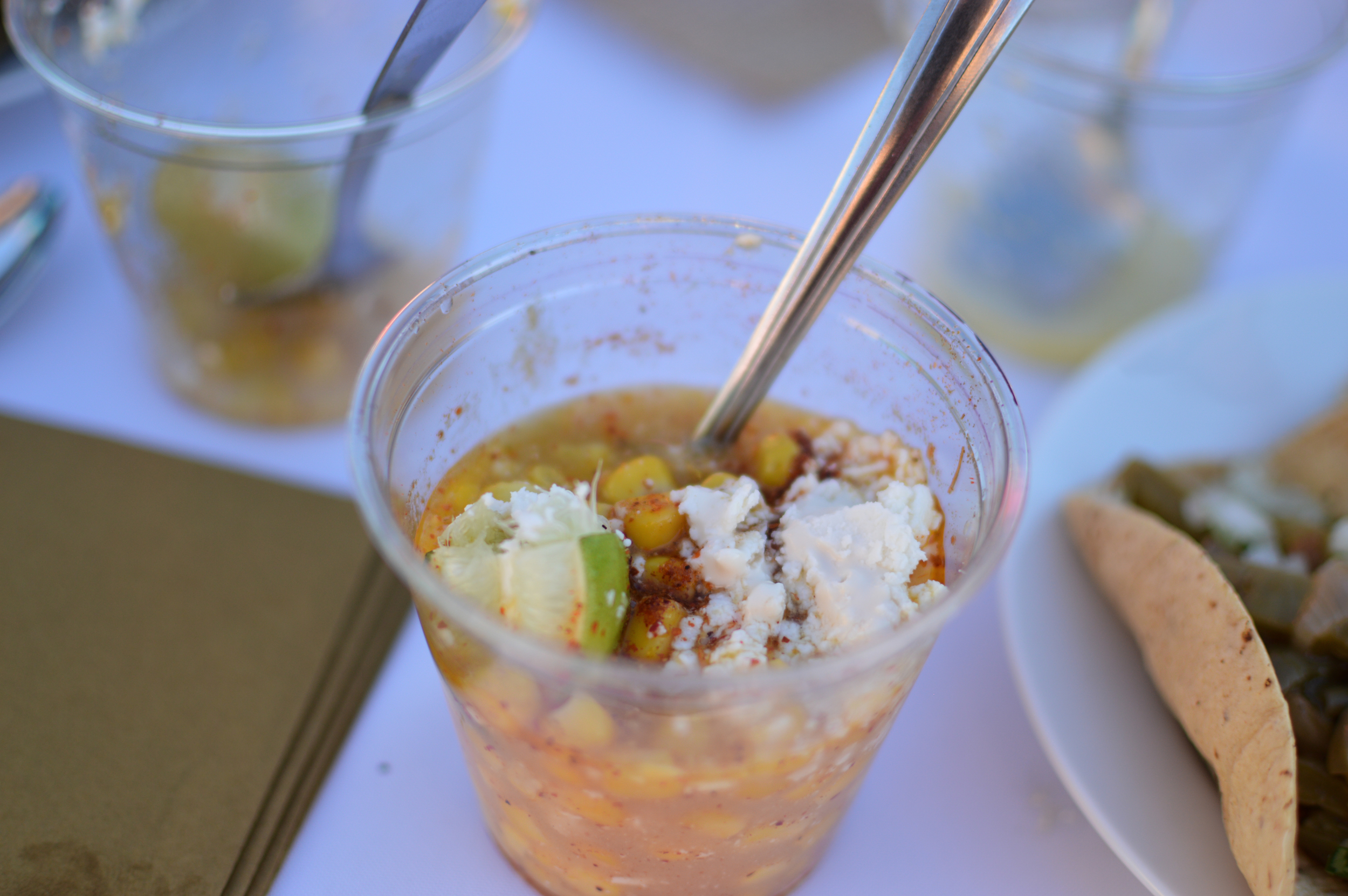 Deconstructed Elote, a specialty of Conference Center caterers Christina & Dionne