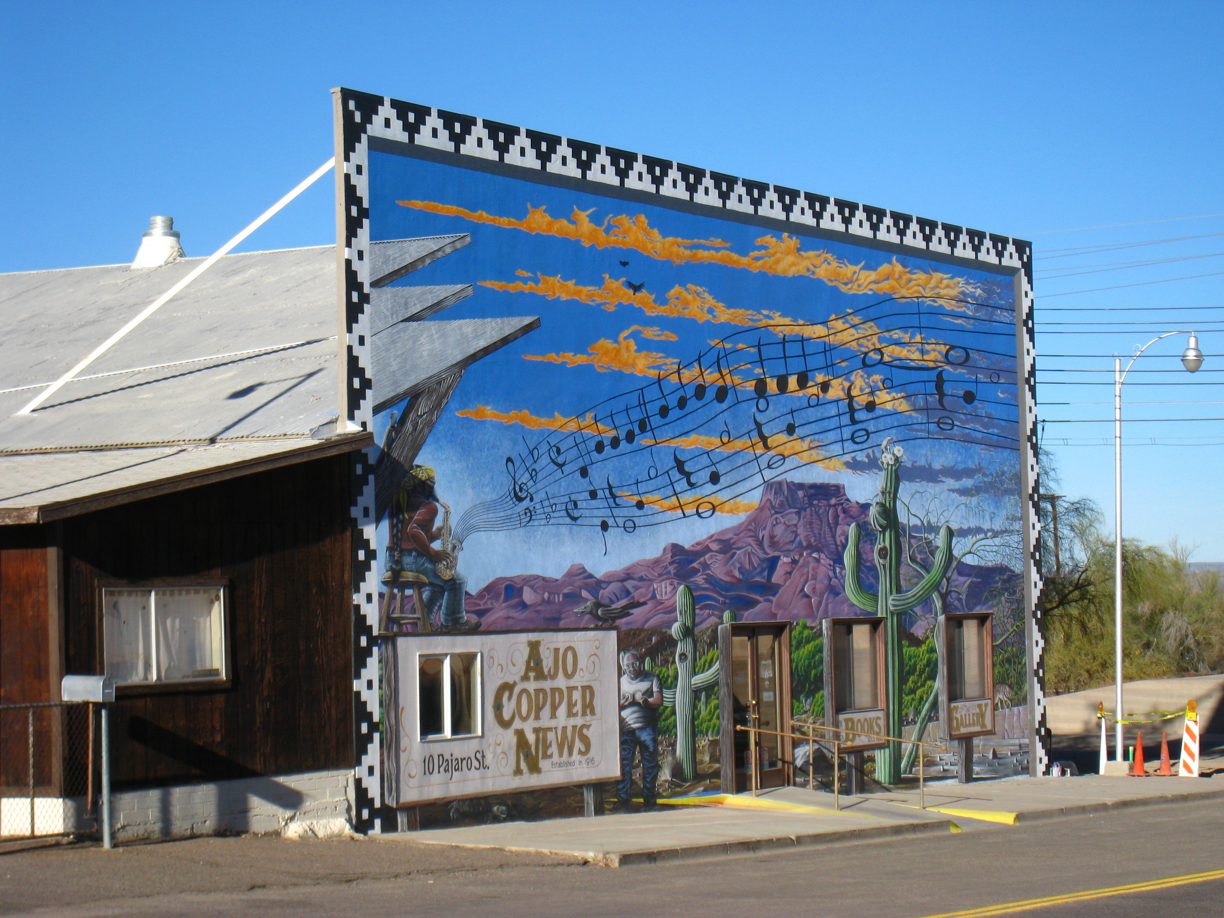 The Ajo Copper News building