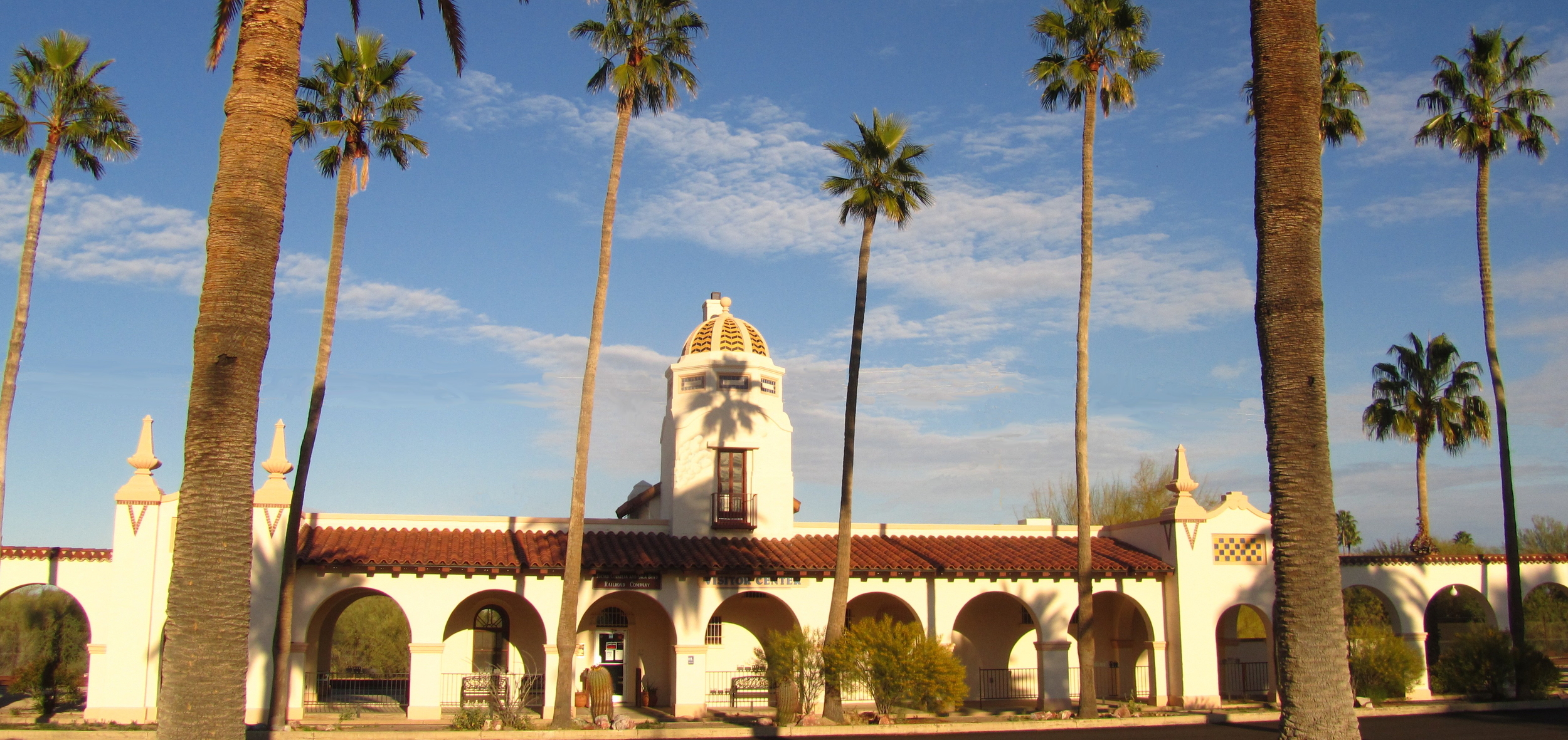 The former train depot, now the Visitor Center