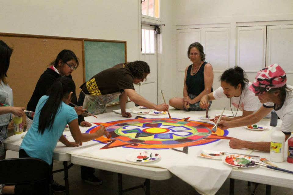 A painting class in the Saguaro Room