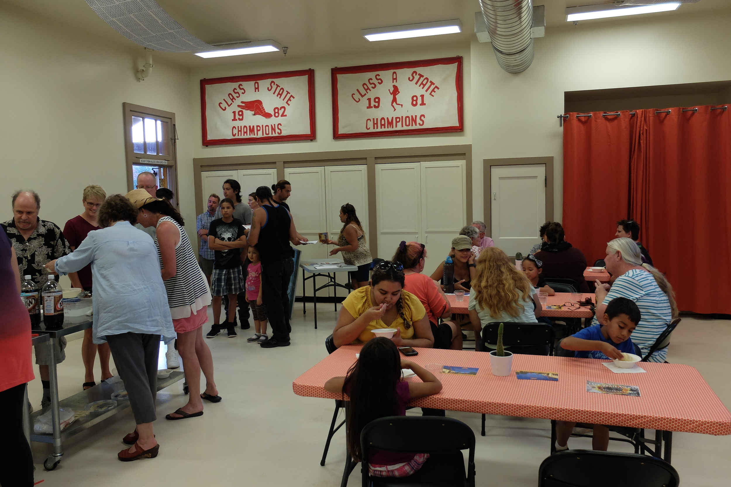 An ice cream social in the Palo Verde Room