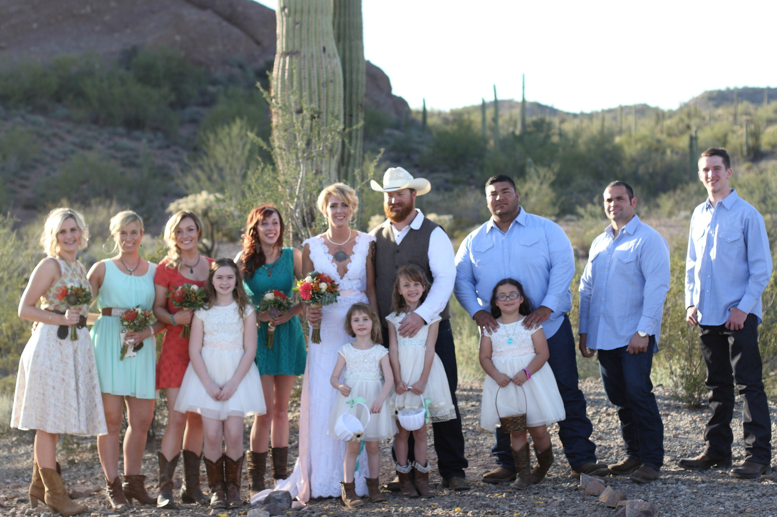A wedding ceremony in the desert, just 10 minutes from the Conference Center