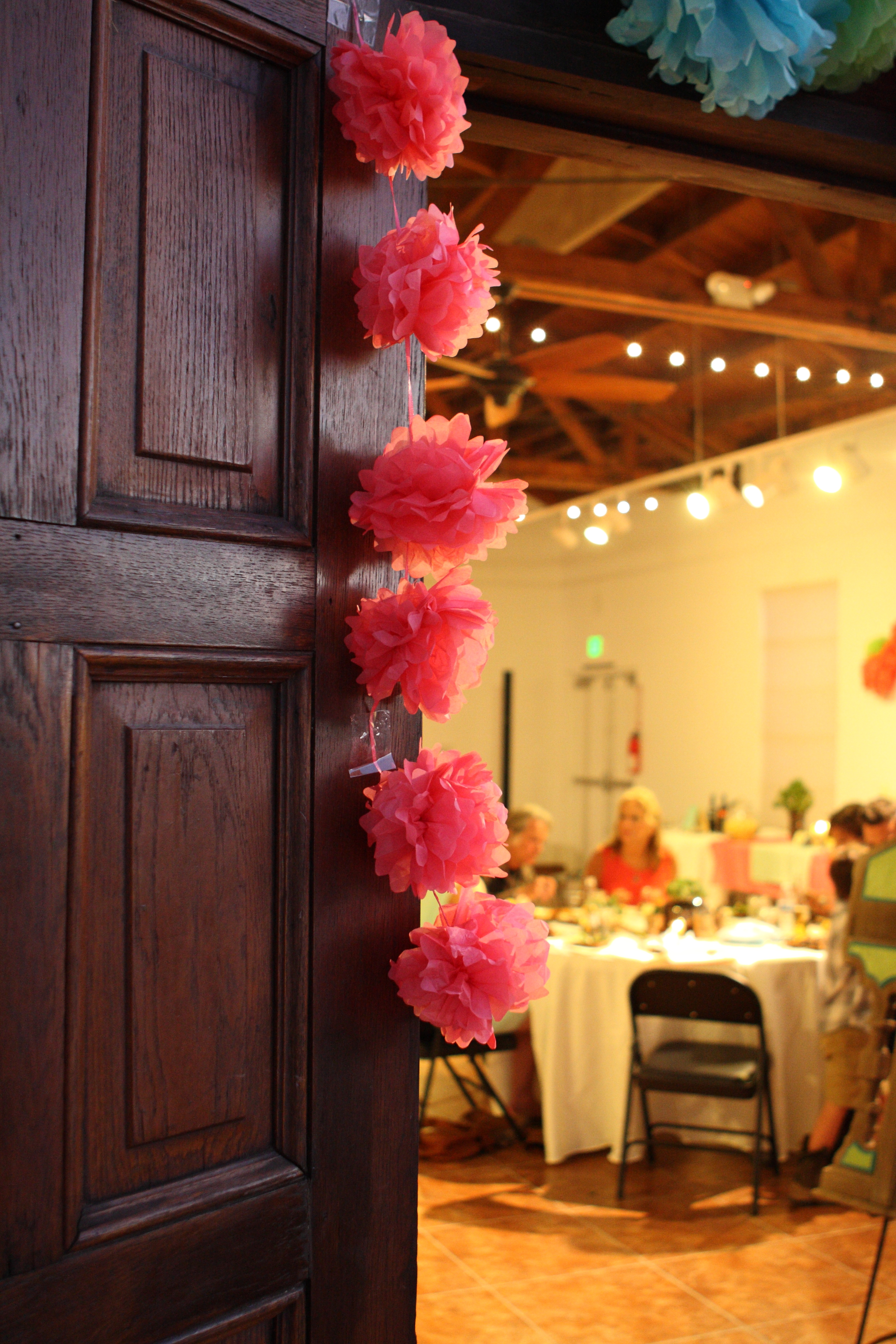 A peek inside a wedding reception in the Learning Center, which works well for smaller weddings of 40-75.