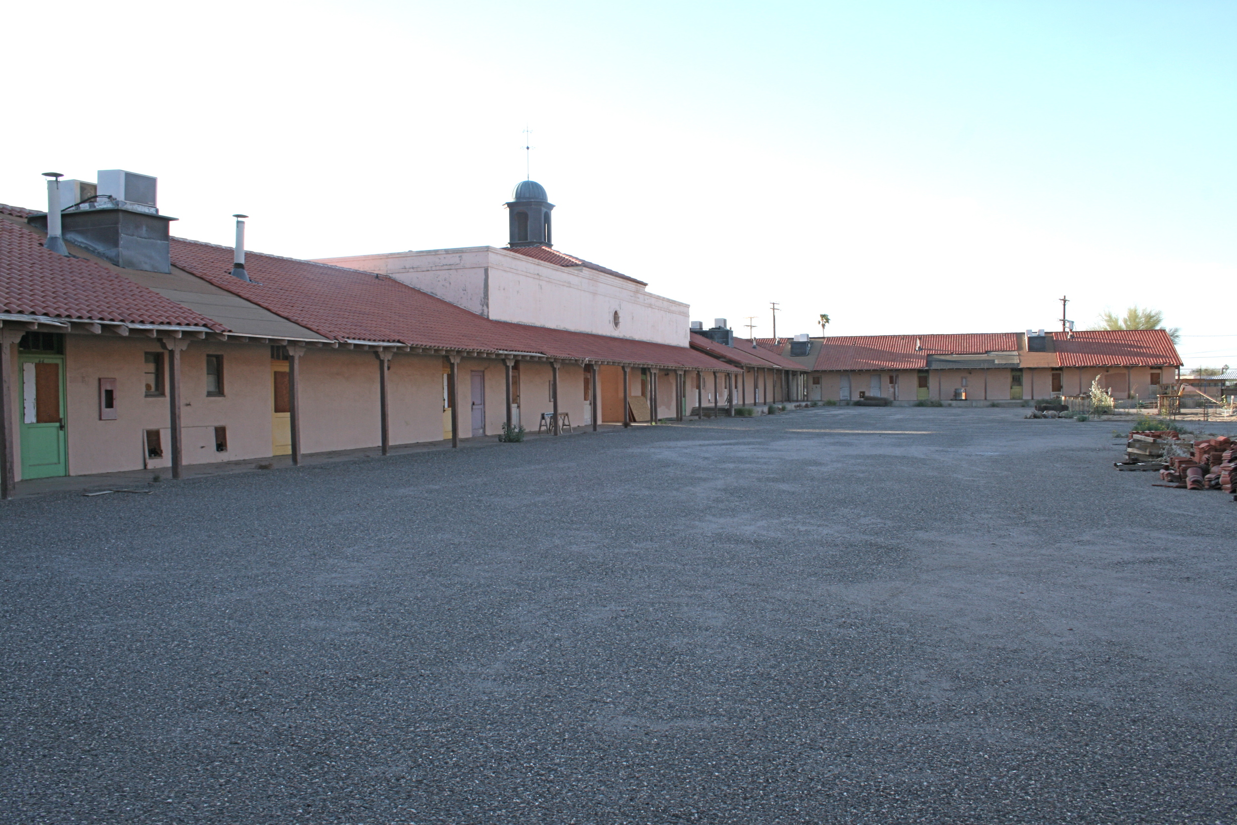 The school closed in the 1990s and was abandoned for 20 years. This was taken before the renovations began.