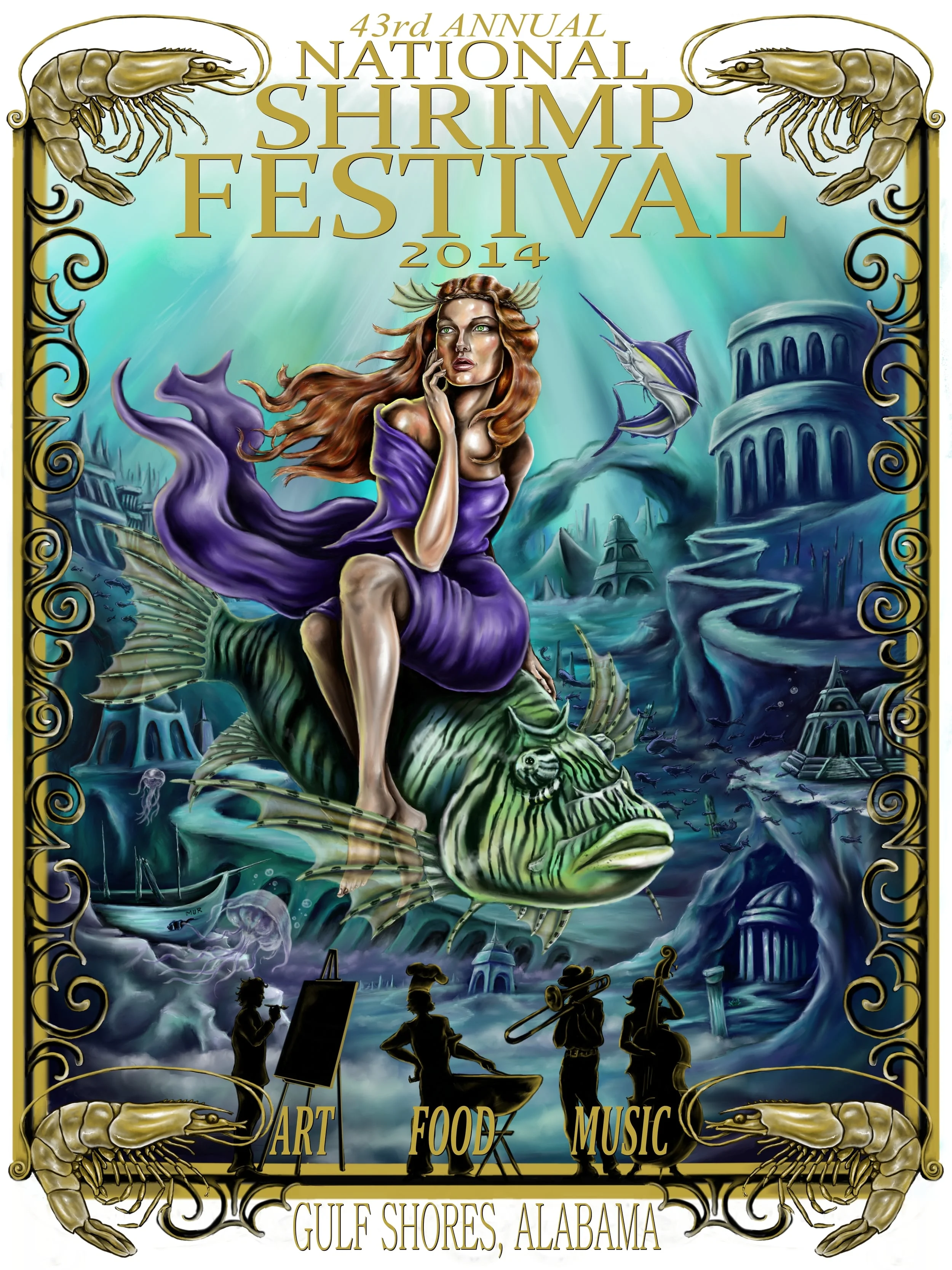 Shrimp Festival 2014 poster