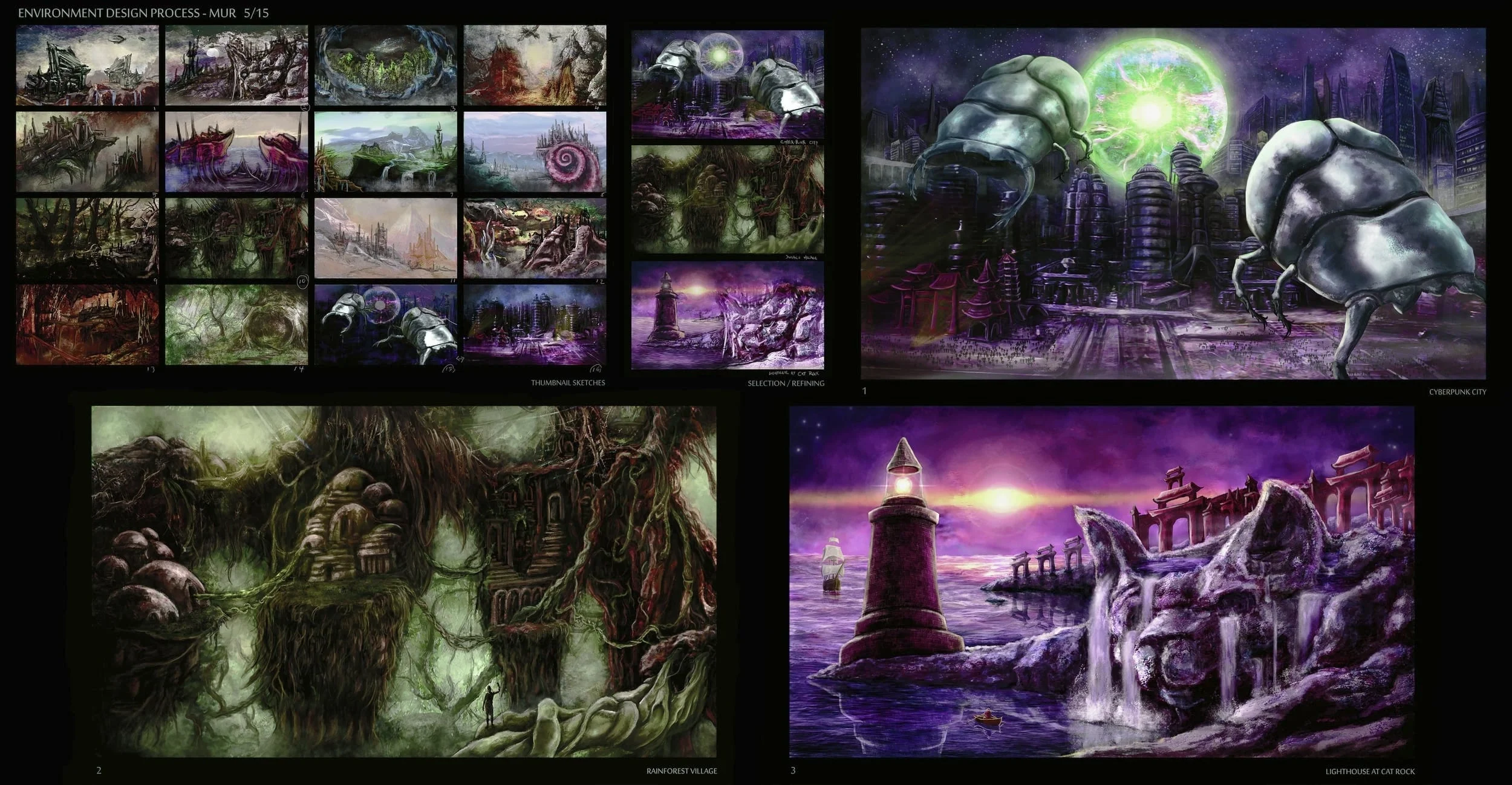 environment design / illustration - digital media $150