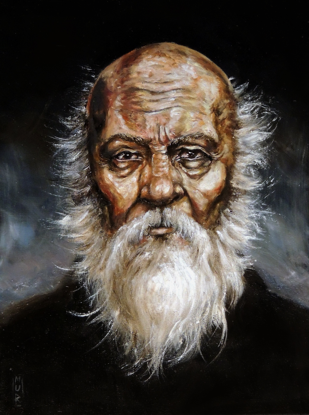 portrait of an old fisherman