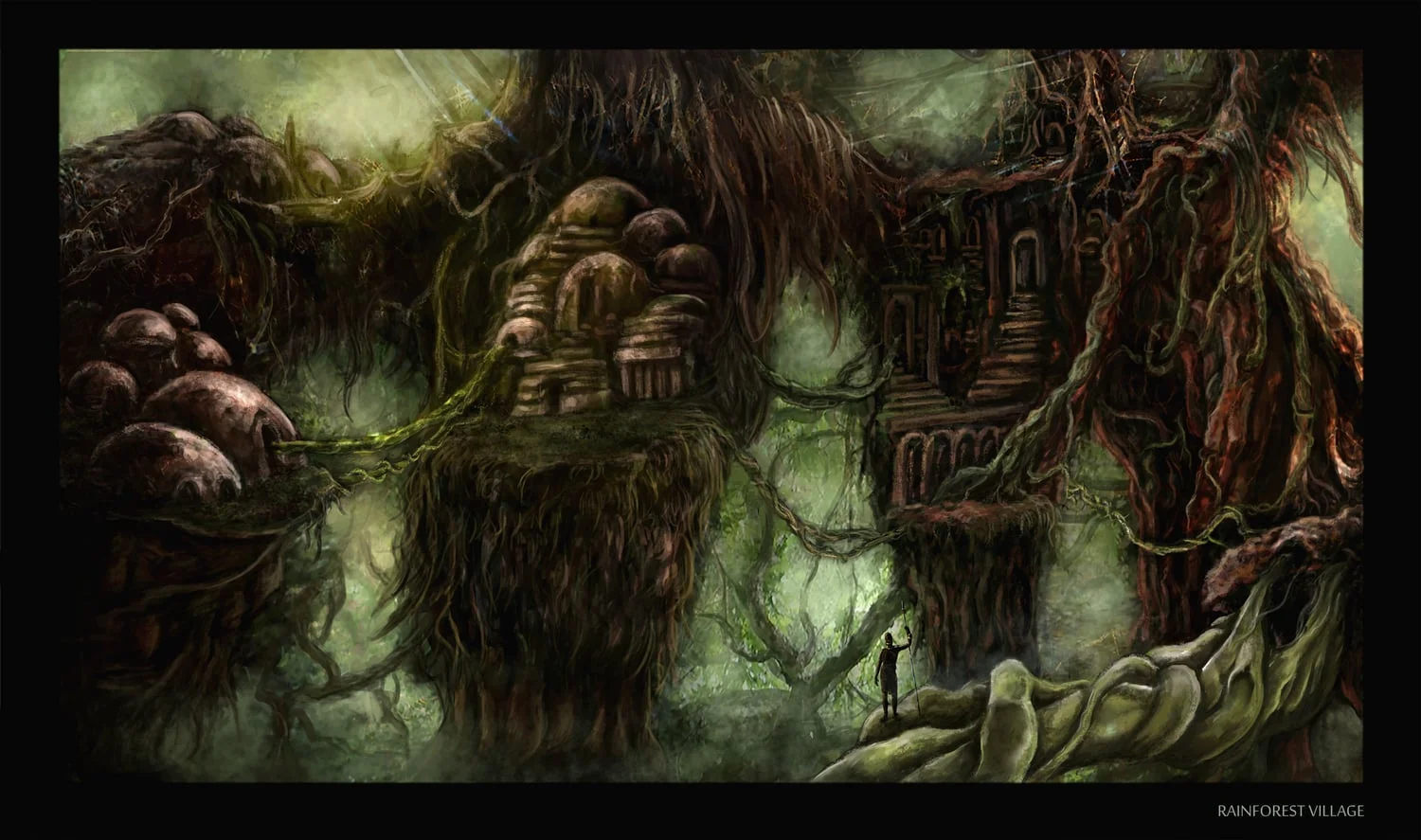 environment III - rainforest village