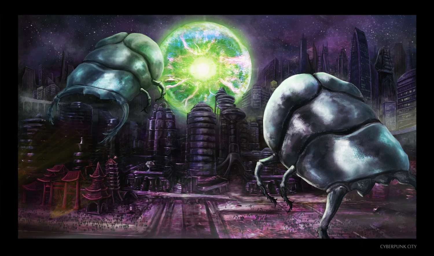 environment II -cyberpunk city