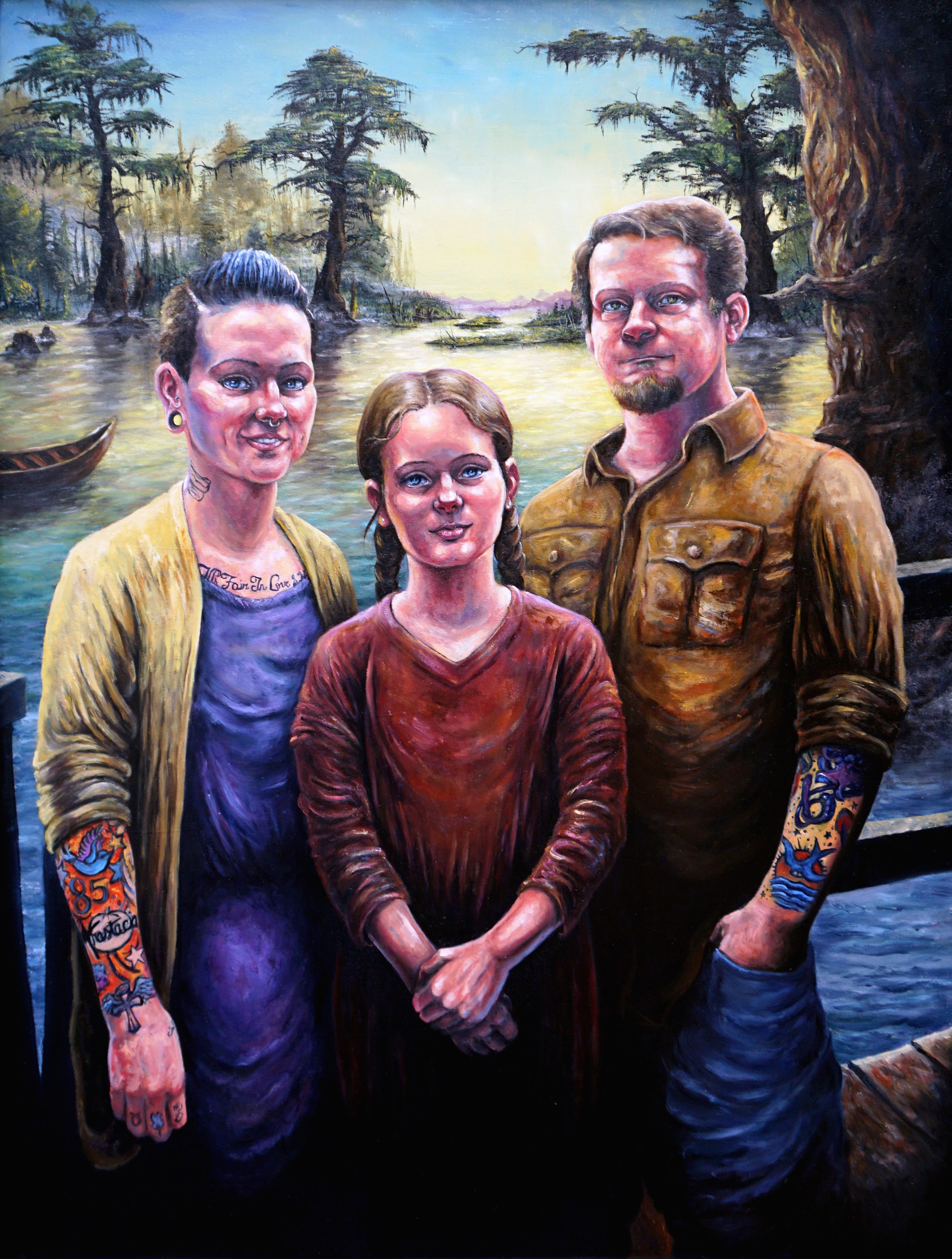 36x48" Family Portrait w/ Background