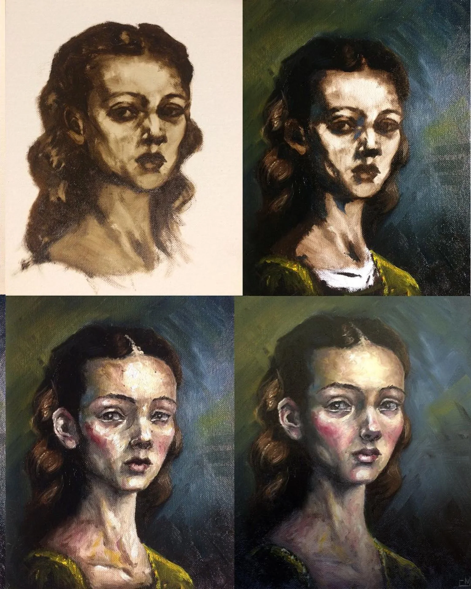 Portrait Painting Process