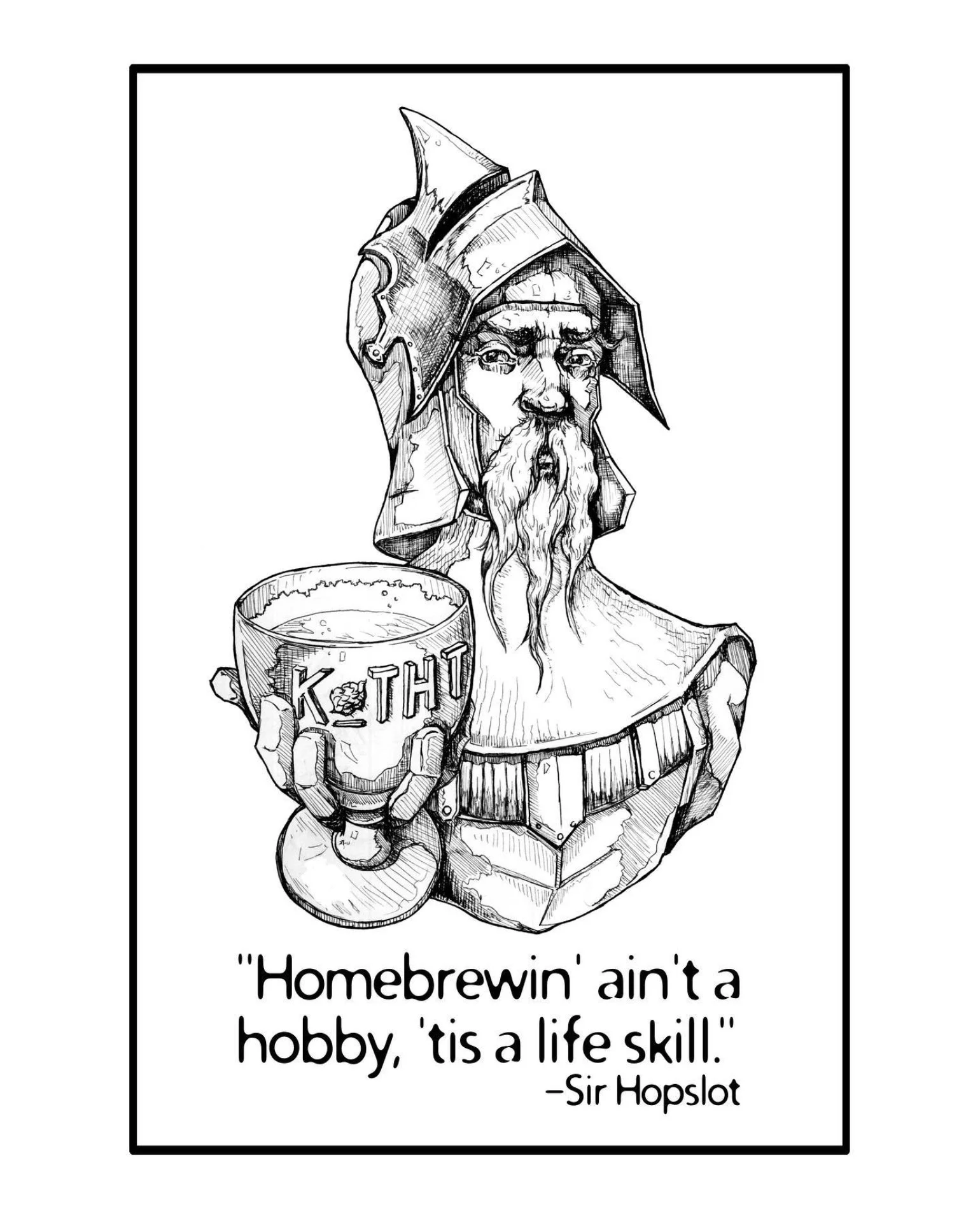 Sir Hopslot - Baldwin County Homebrewers T-shirt 