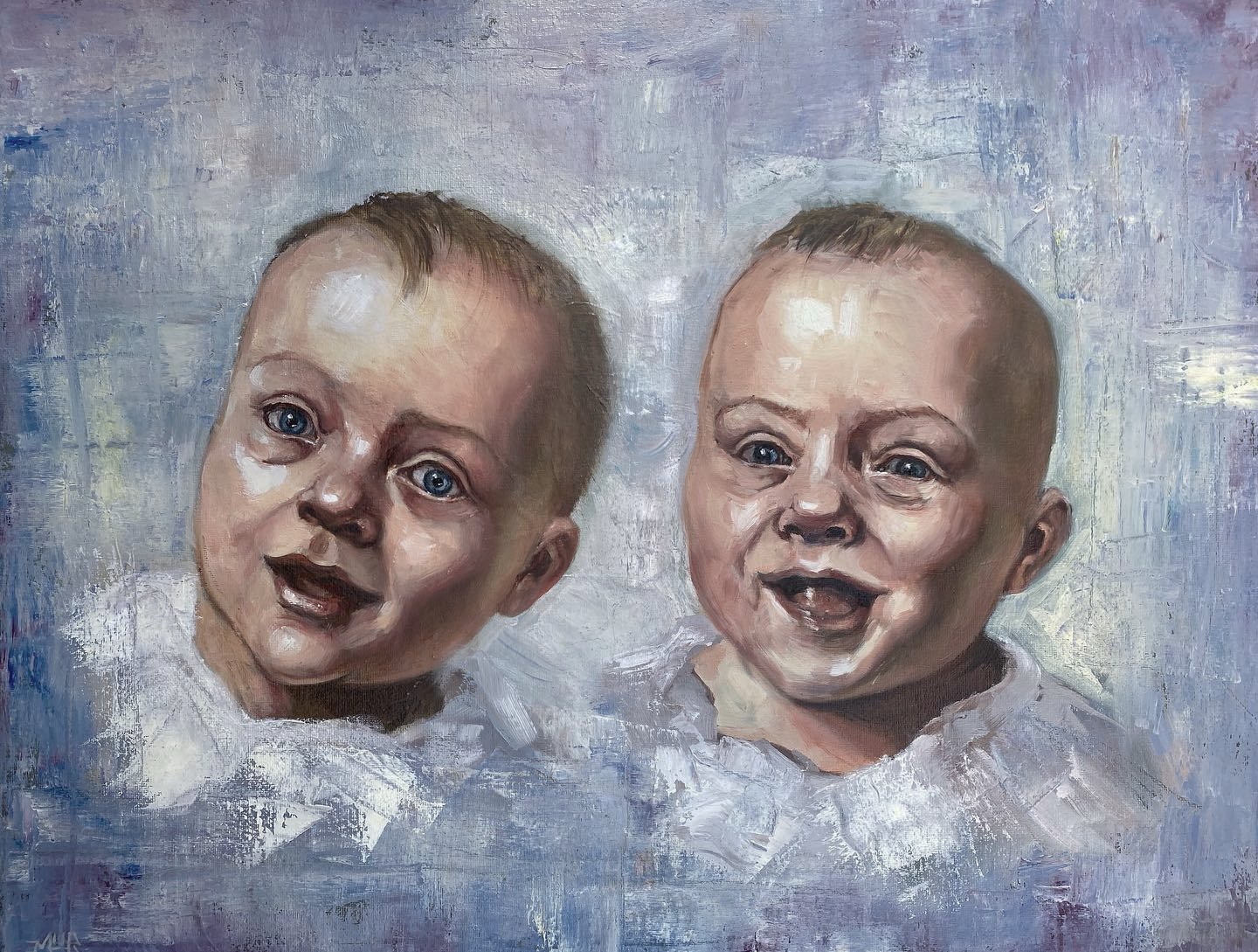 18x24" Twins Portrait