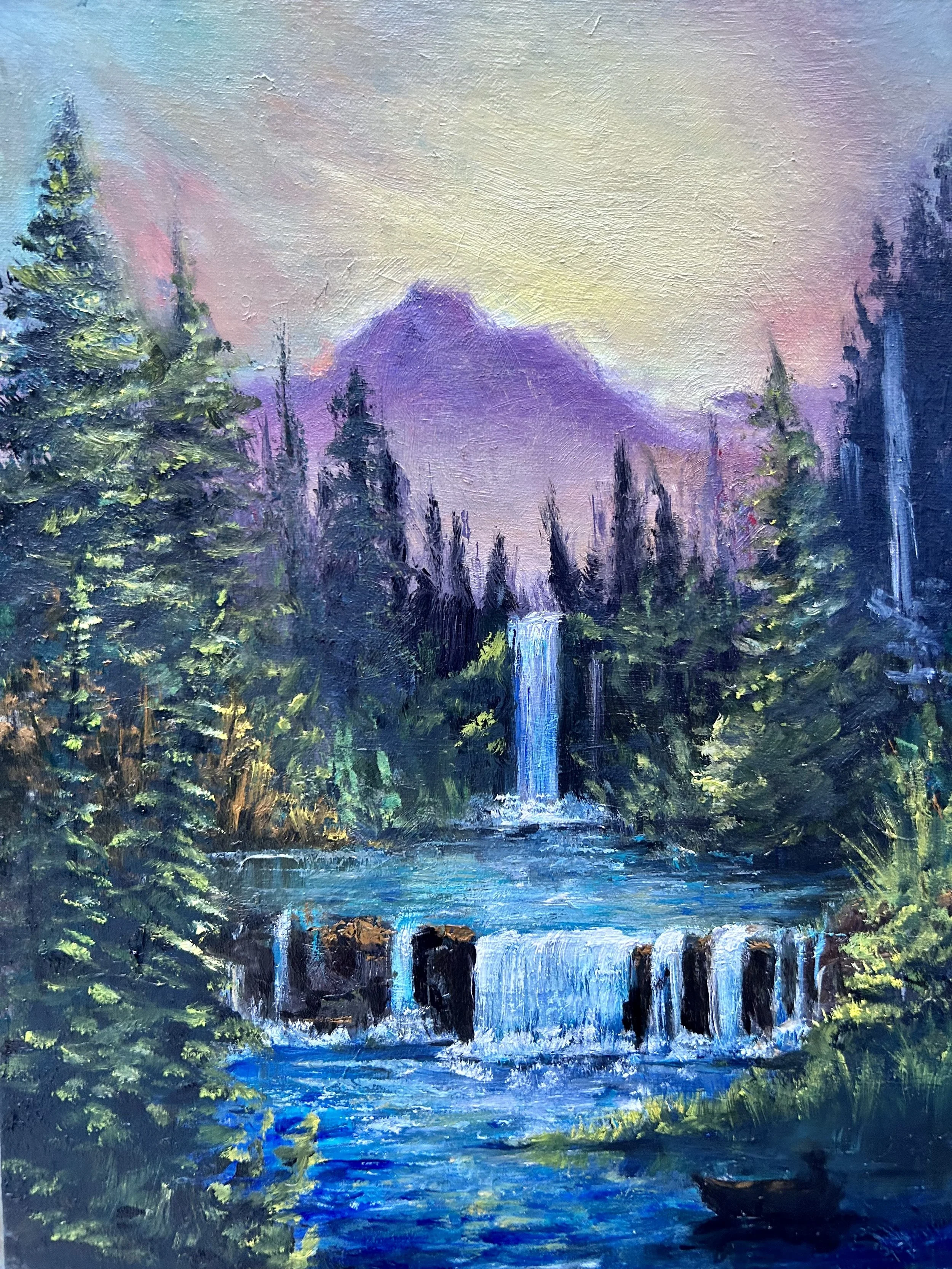 Waterfall (paint and sip)