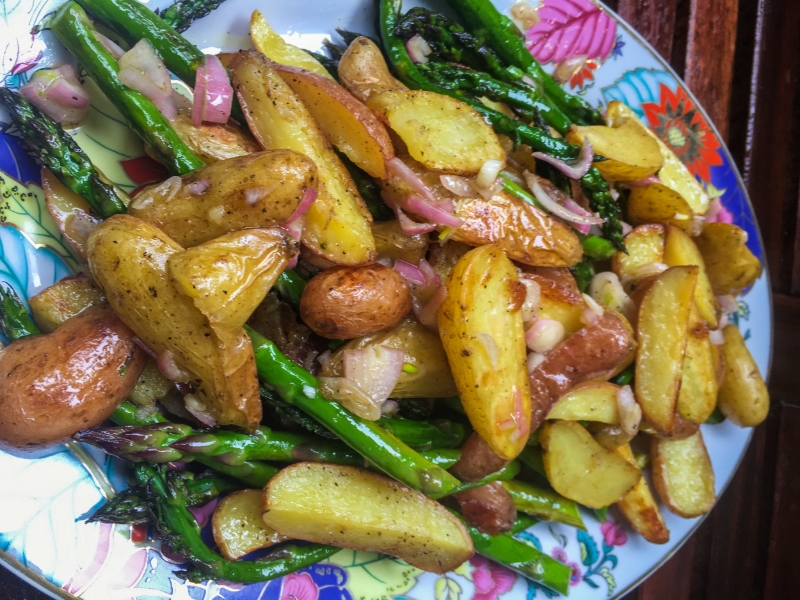 Don't forget the shallots! They add a beautiful acidic crunch that really finishes this recipe off.