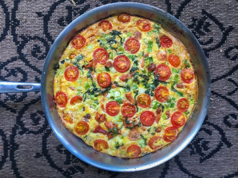 Hot Wing Chicken Baked Frittata