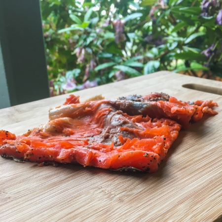 Sliced Gravlax Skin