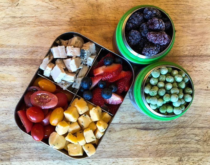 This is a day in the life of Stella's school lunch. For those of you who have not gotten to know me yet, Stella, my daughter will be three in November. She was given real unprocessed foods from the start and today, while she will get some processed or pre-packaged foods, her first choice usually looks like this. Her lunch comes home empty almost every day.