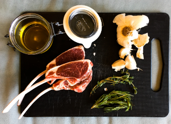 Ingredients for Herb Garlic Rib Chops